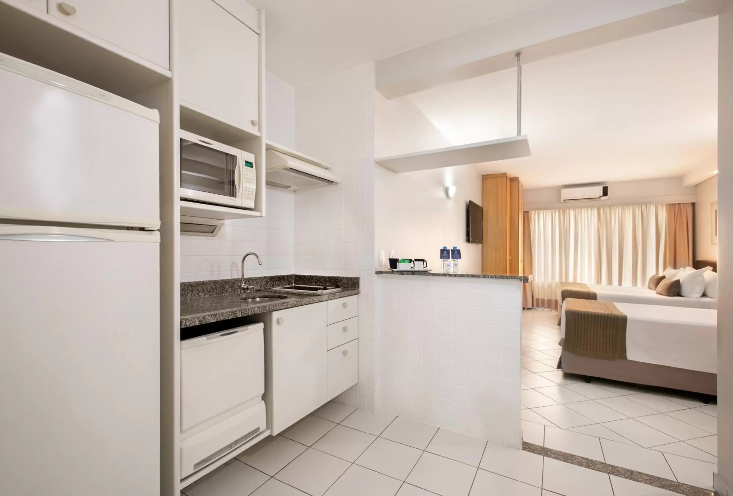 TV and multimedia, Kitchen/Kitchenette in Plaza Inn American Loft