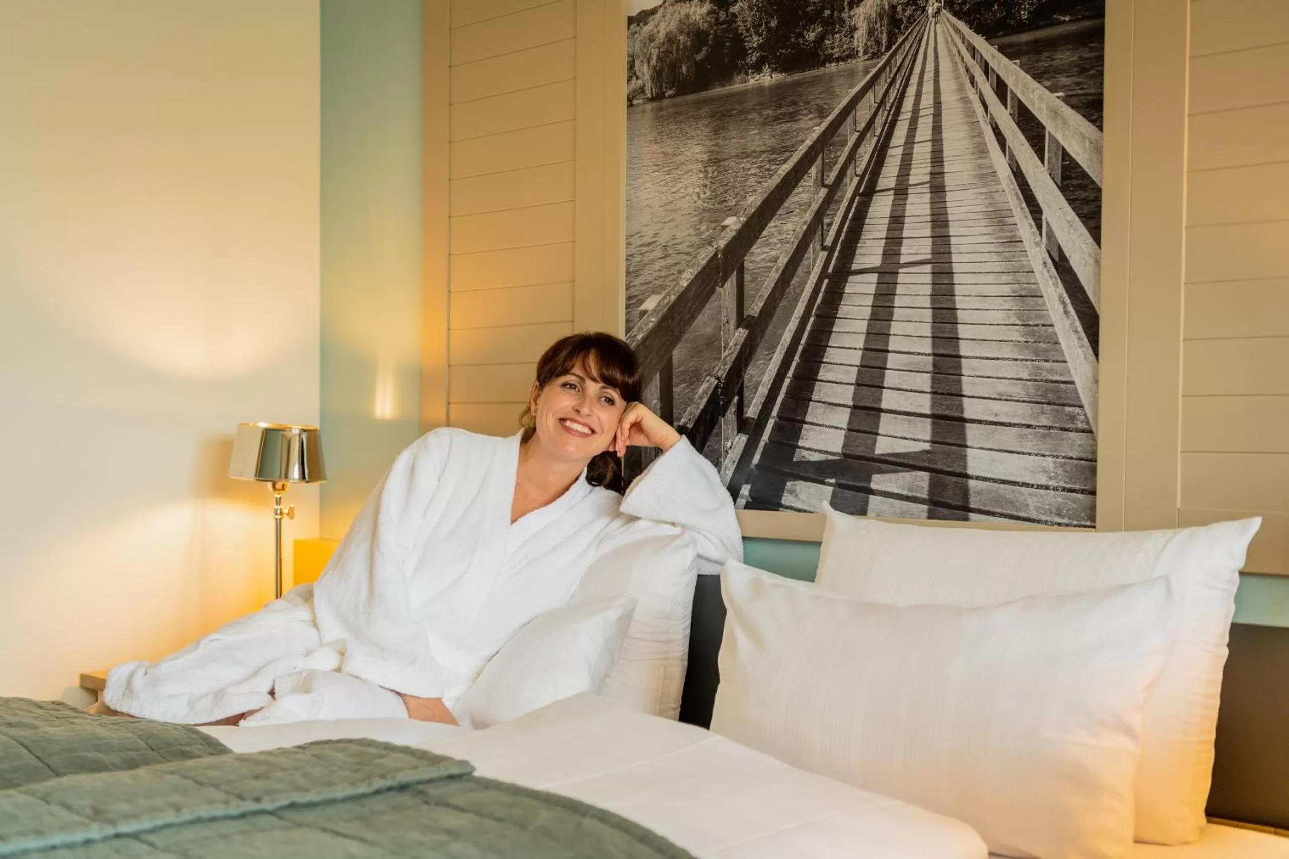 Bed in PAPA RHEIN - Hotel & Spa