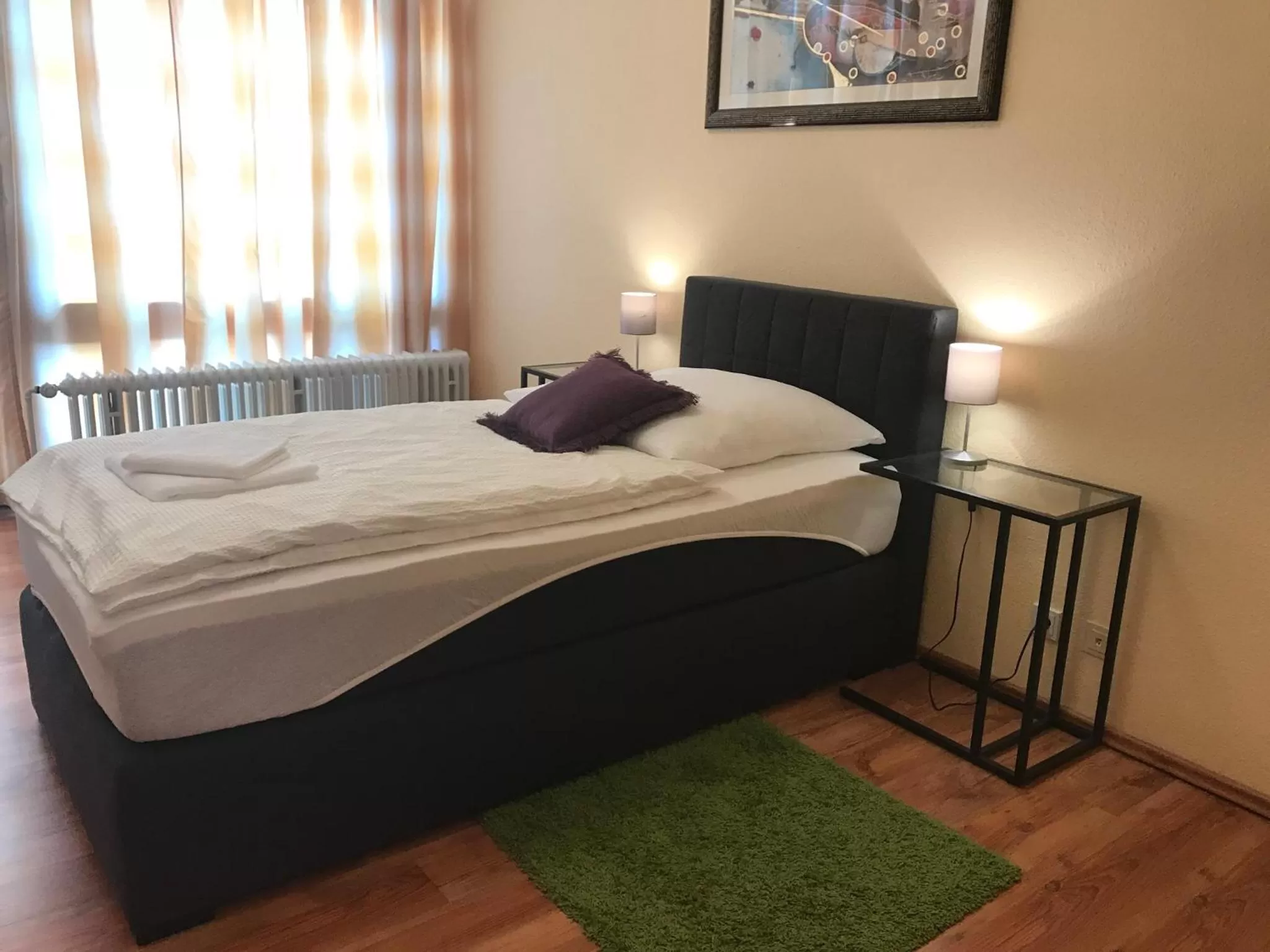 Bed in Gästehaus beim Prinz