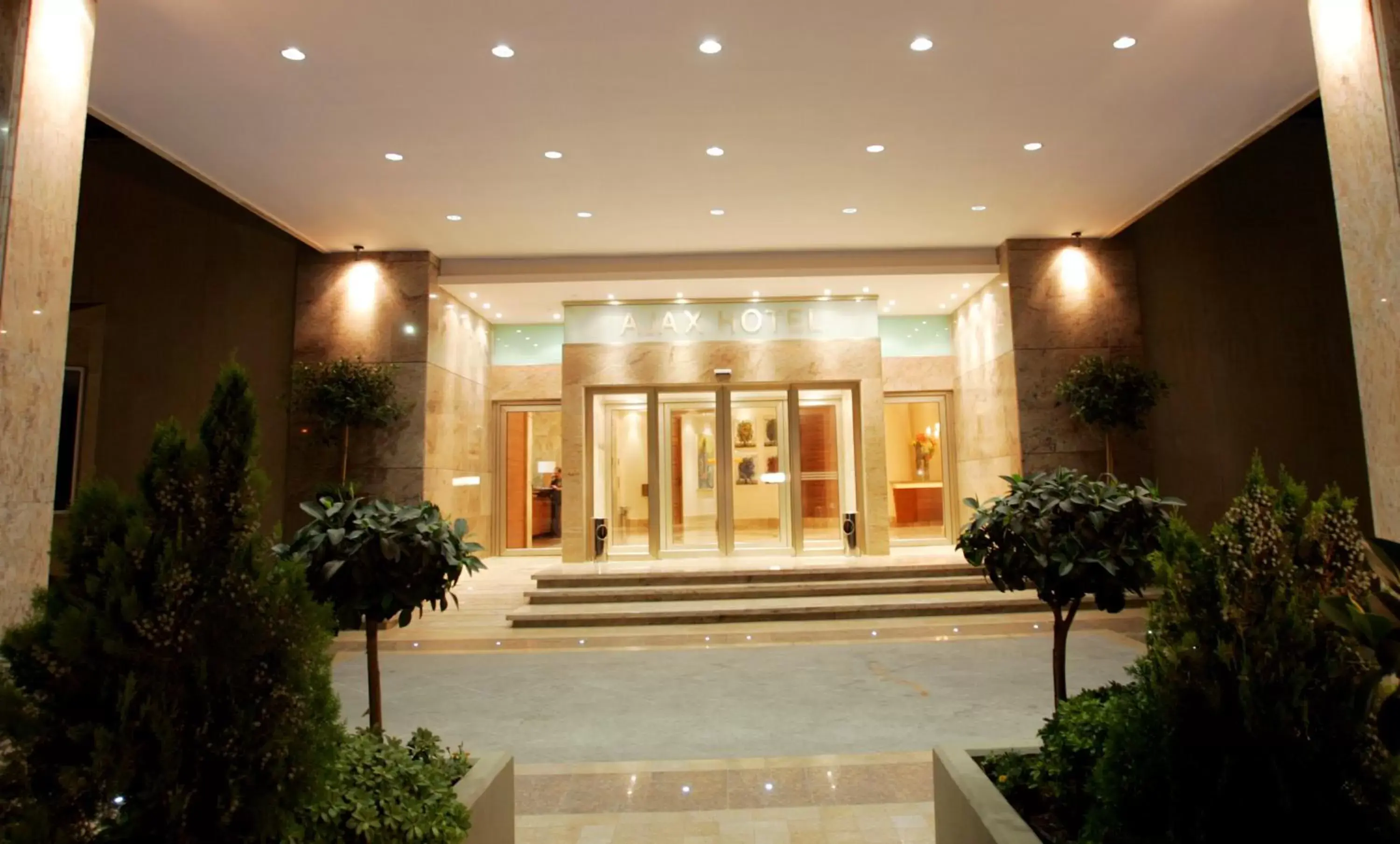 Facade/entrance in Ajax Hotel