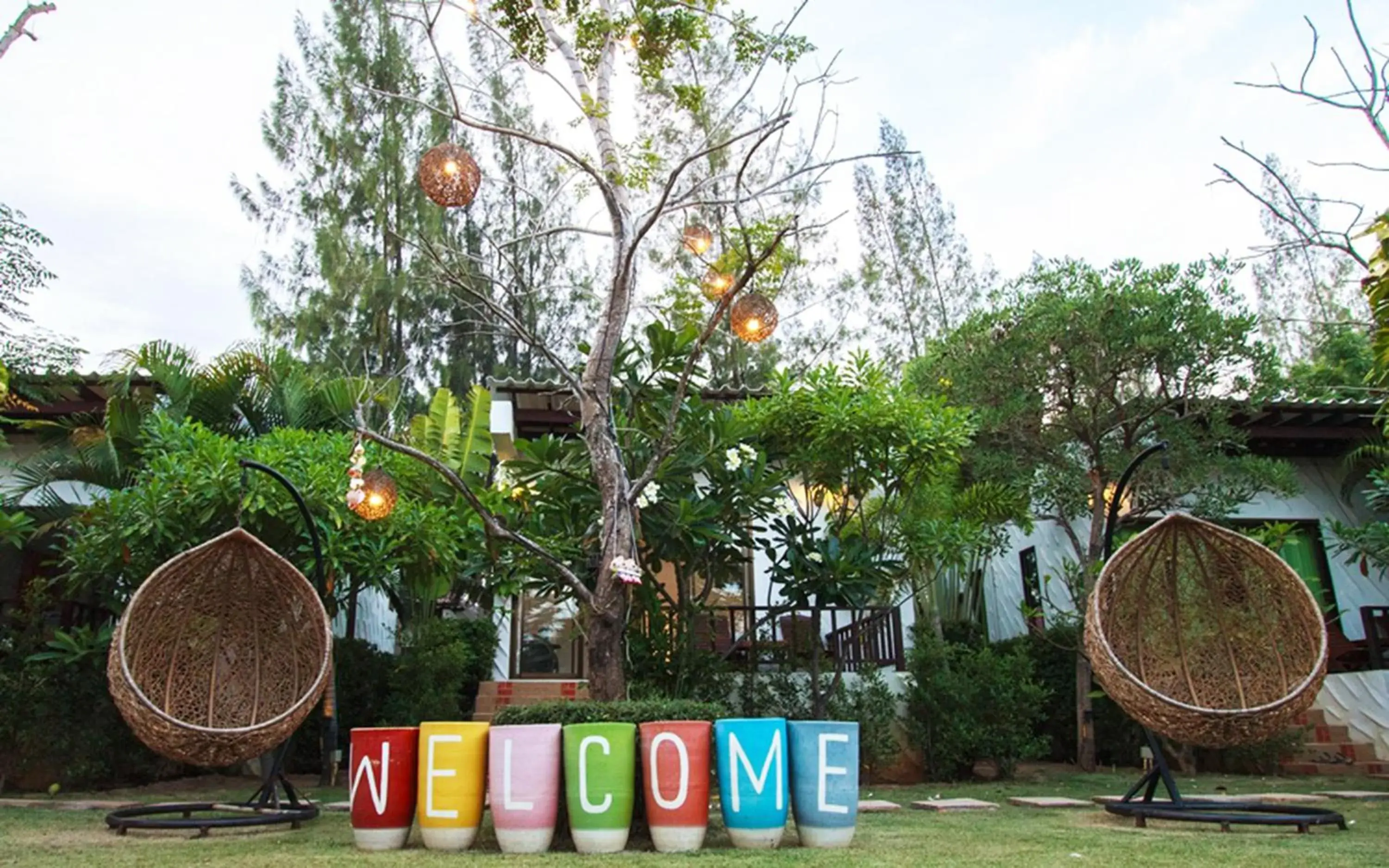 Children play ground, Garden in Pranburi Cabana Resort