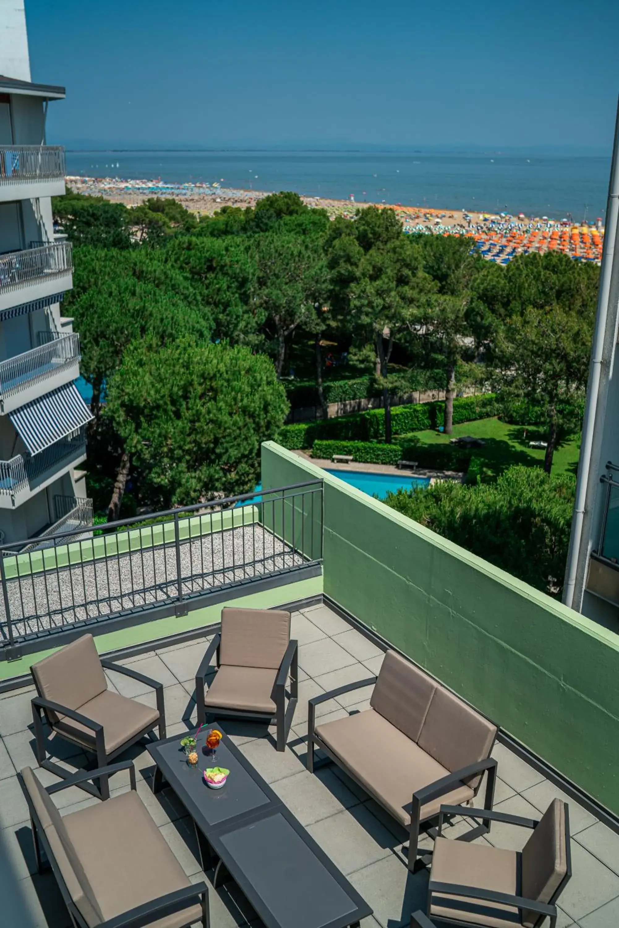 Balcony/Terrace in Hotel Trieste Mare