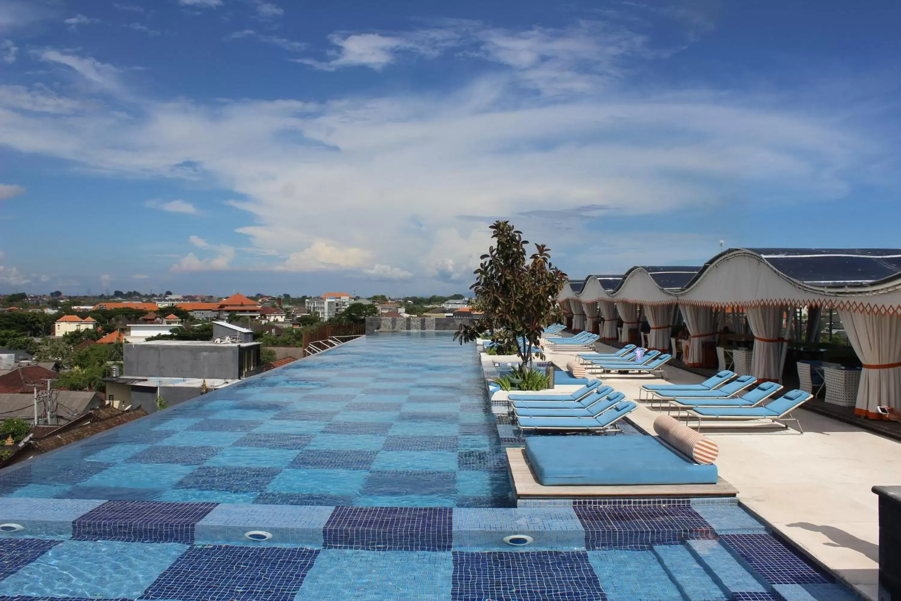 Decorative detail, Swimming Pool in TS SUITES Seminyak Bali