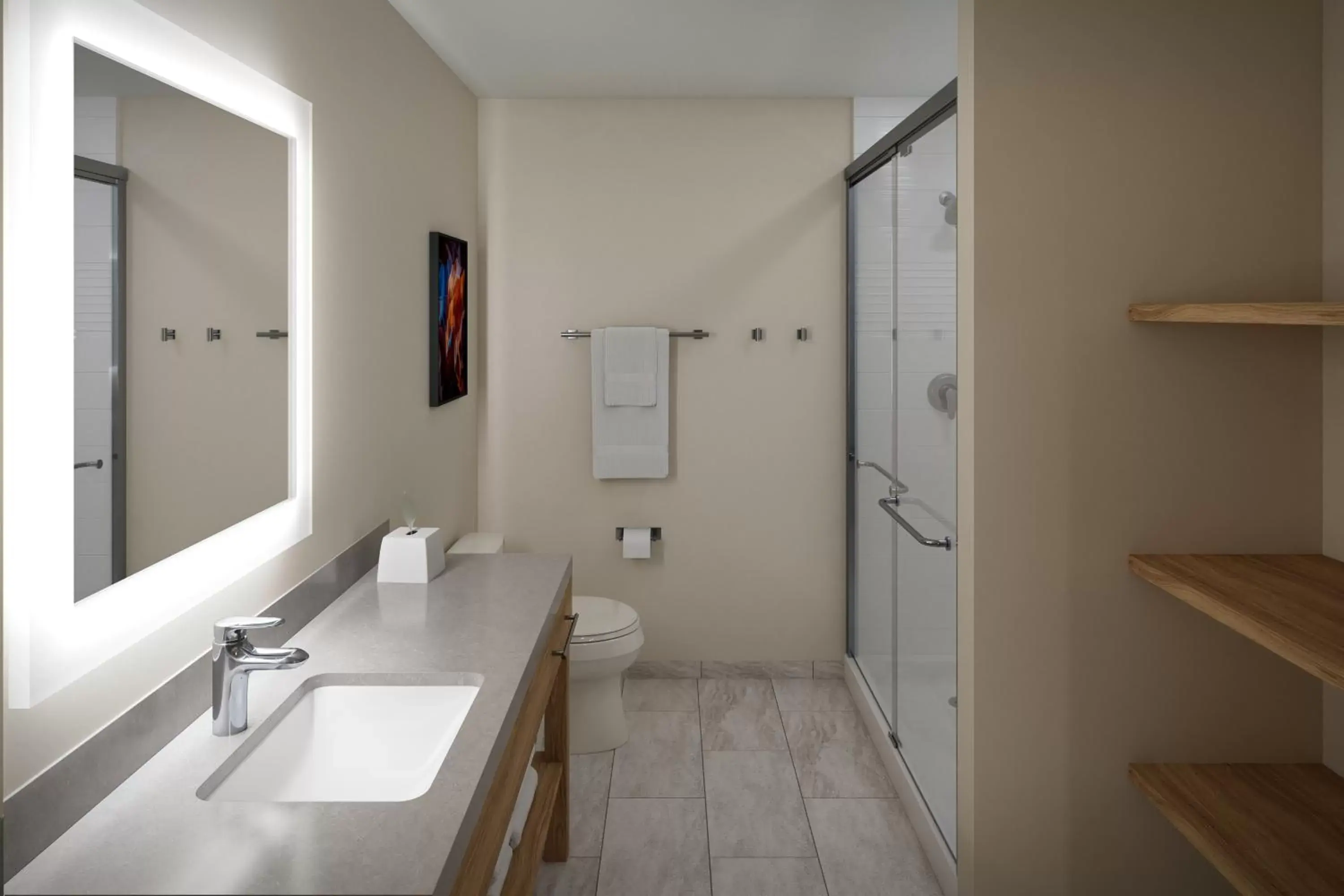 Bathroom in Candlewood Suites - Columbia, an IHG Hotel