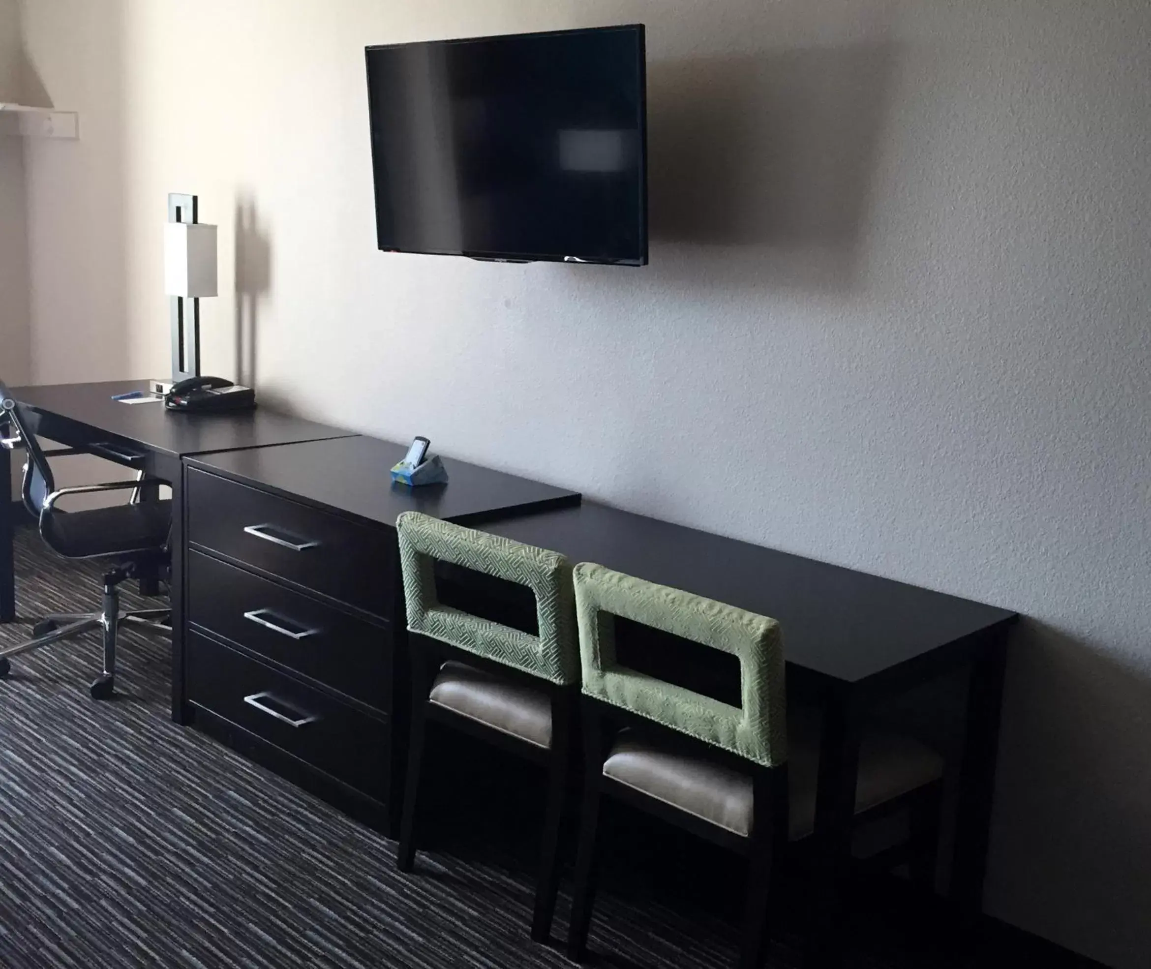 Decorative detail, TV/Entertainment Center in Residency Suites