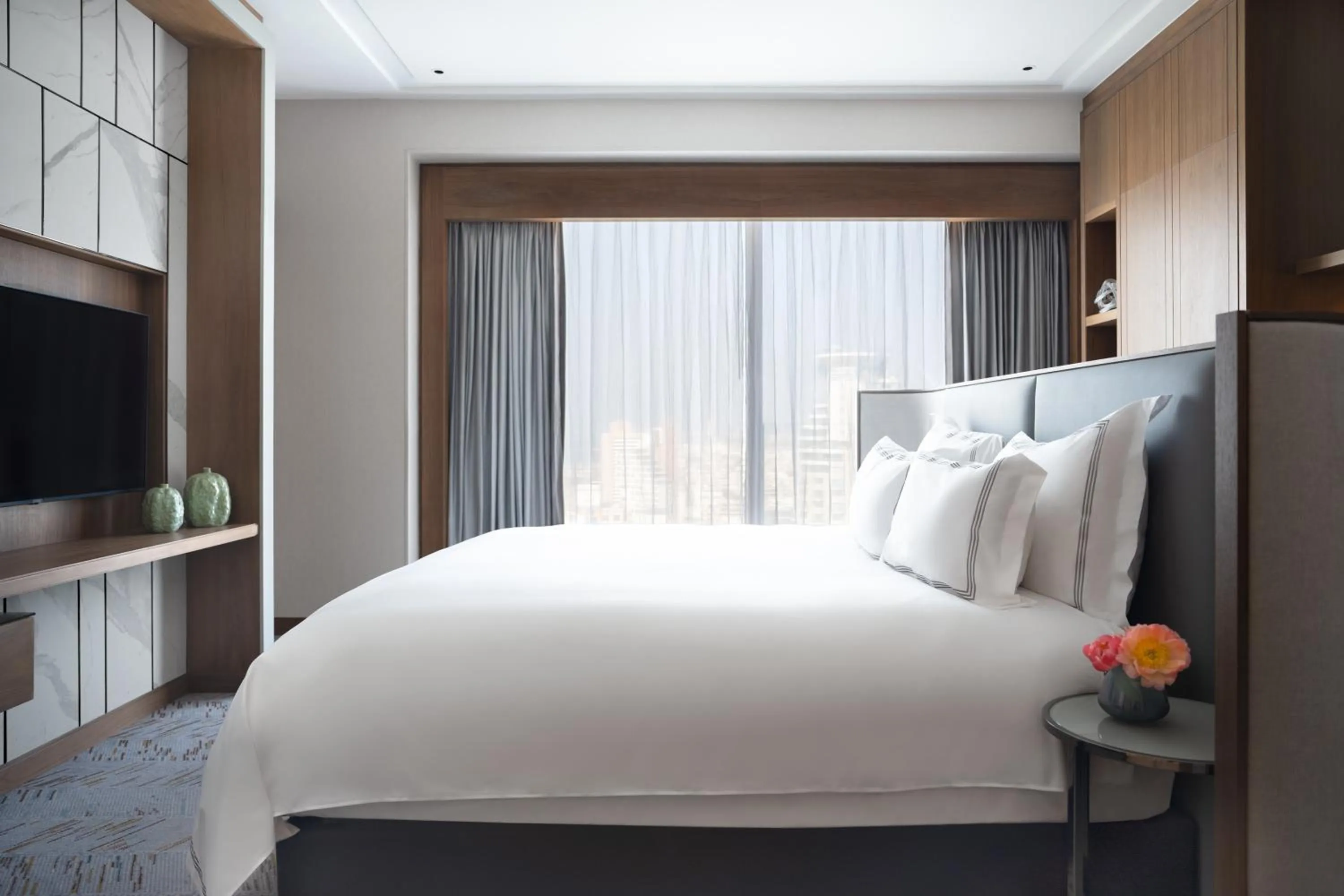 Bed in The David Kempinski Tel Aviv