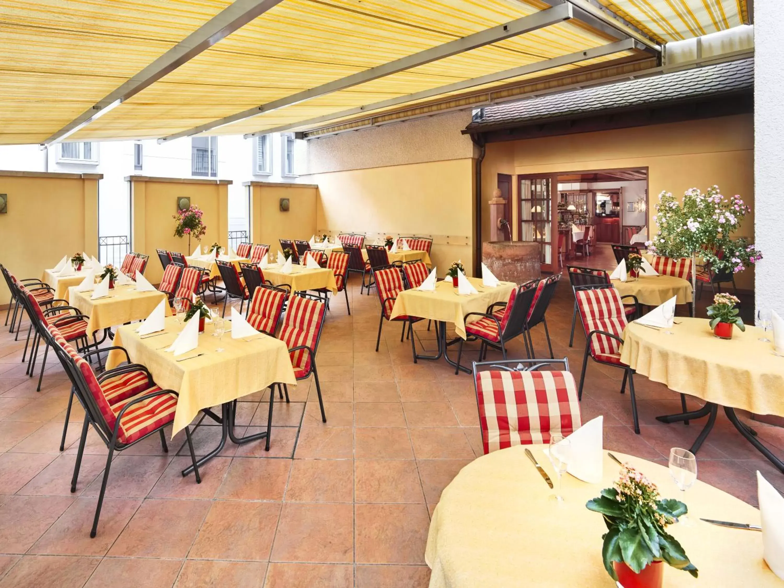 Patio, Restaurant/Places to Eat in Hirsch Hotel