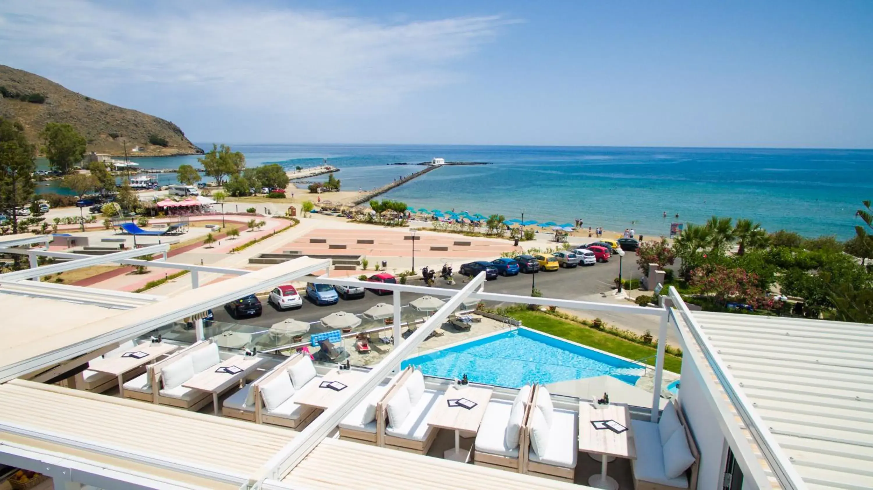 Restaurant/places to eat, Pool View in Georgioupolis Beach Hotel