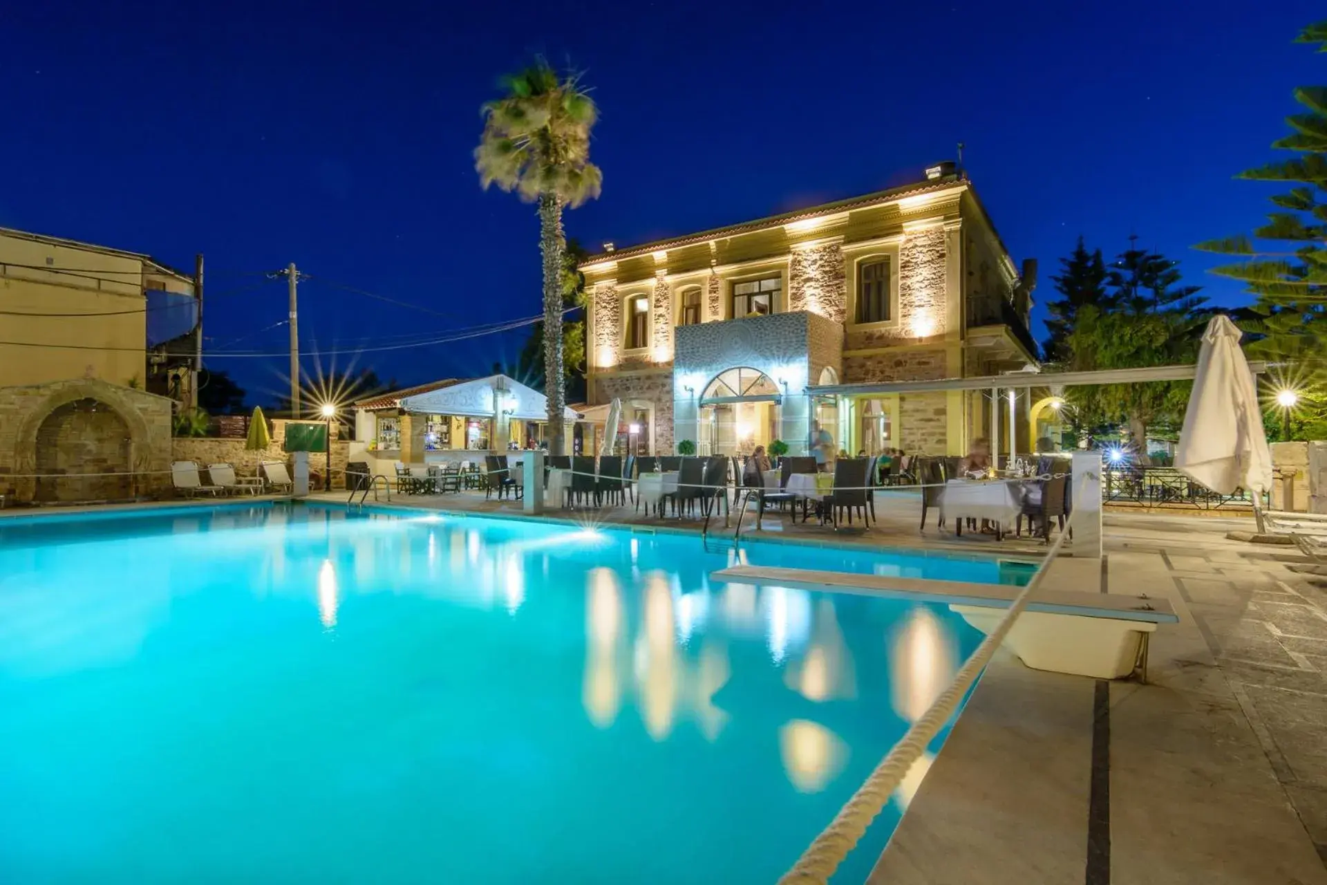 Swimming pool, Property Building in Grecian Castle Chios