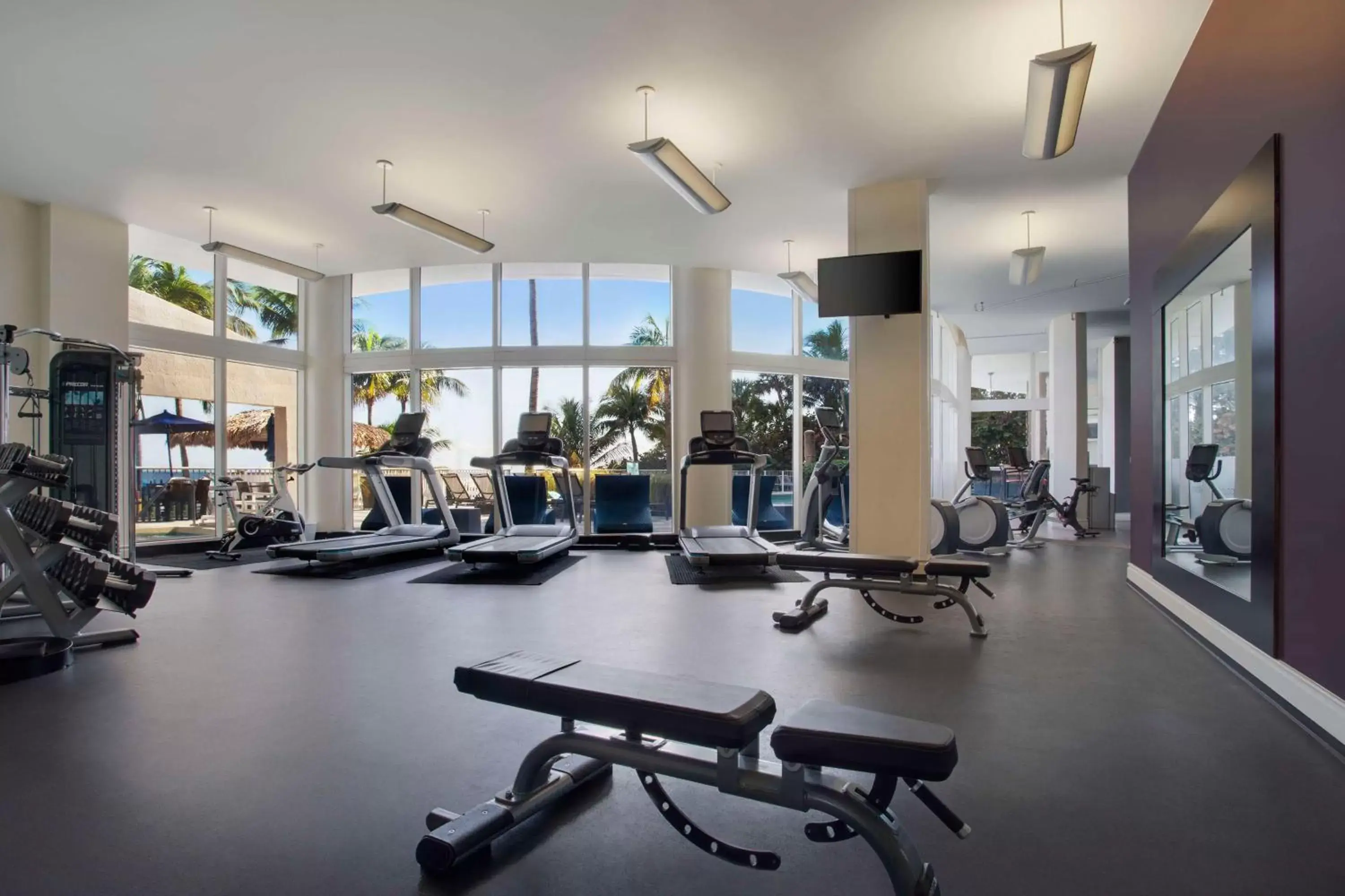 Fitness centre/facilities, Fitness Center/Facilities in DoubleTree by Hilton Ocean Point Resort - North Miami Beach