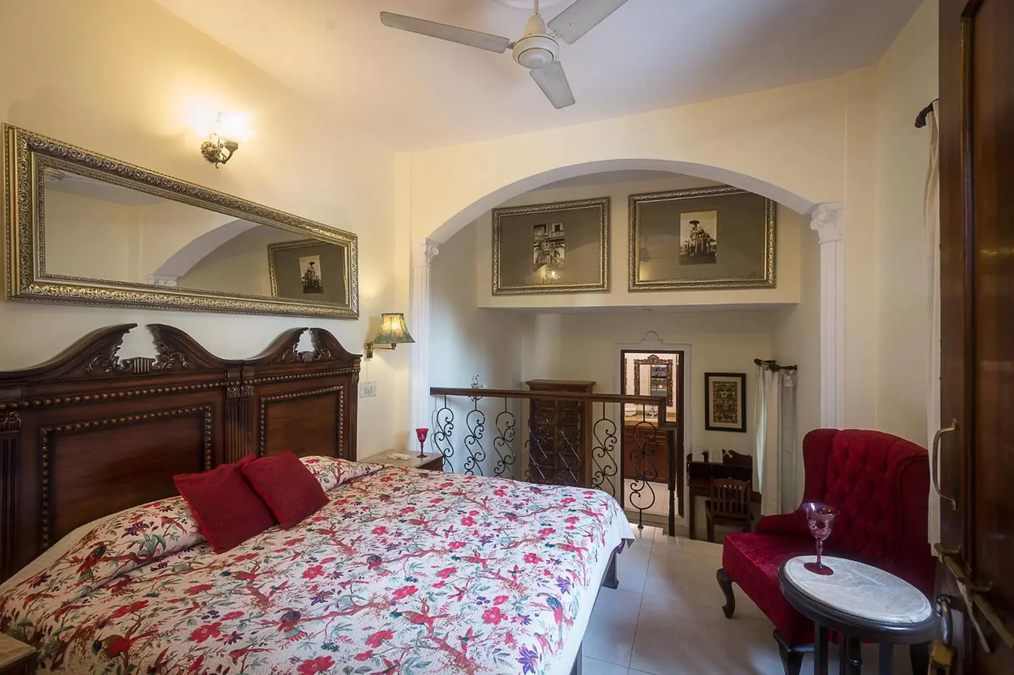 Bedroom, Bed in Dera Rawatsar - Heritage Hotel