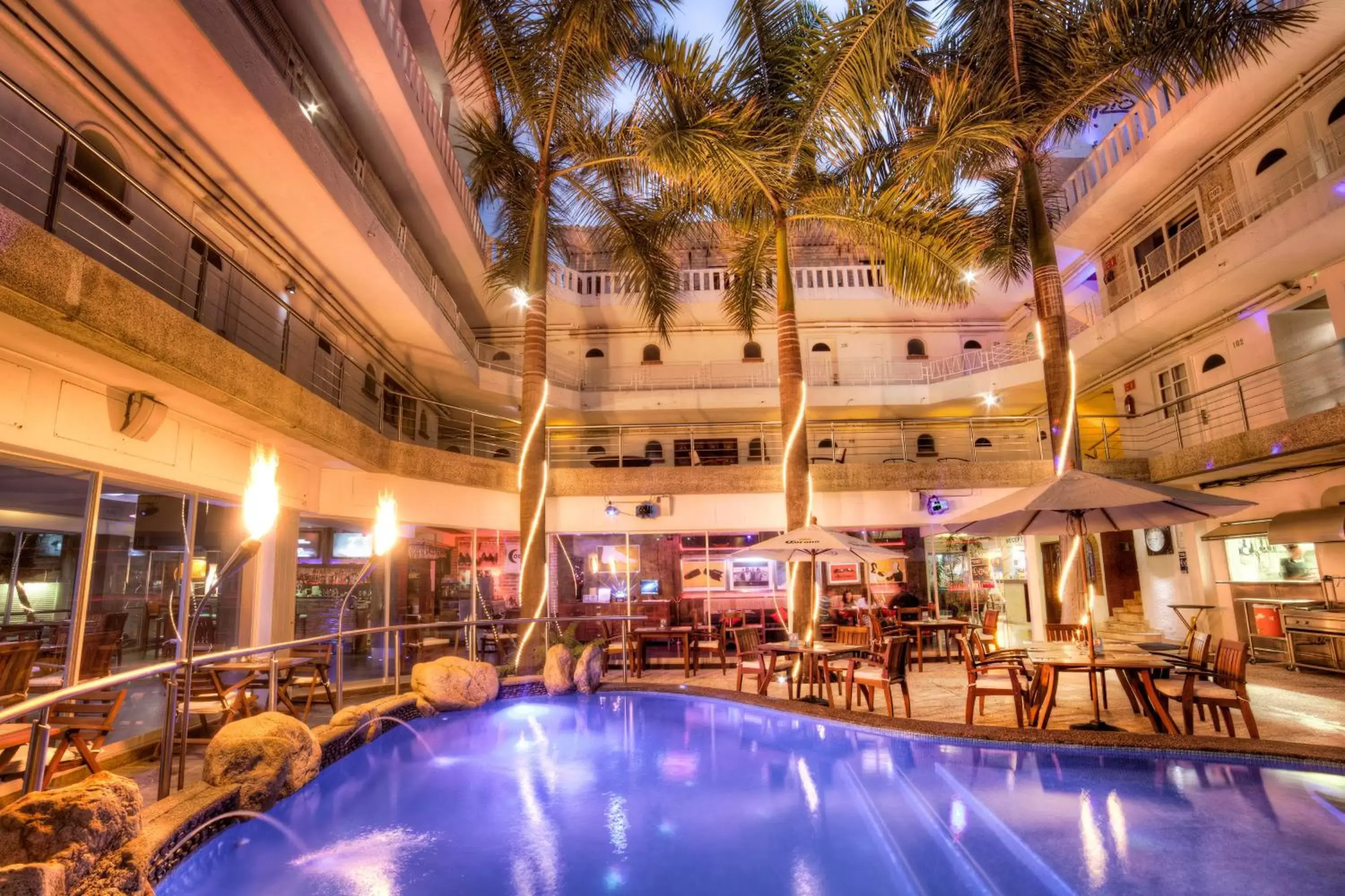 Floor plan, Swimming Pool in Hotel Rio Malecon