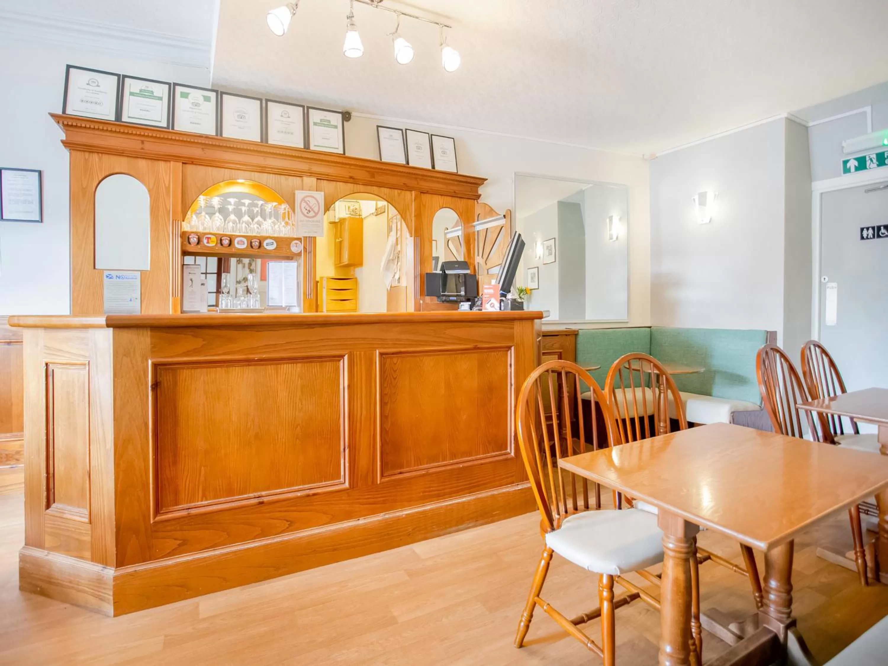 Lobby or reception in Corner Hotel