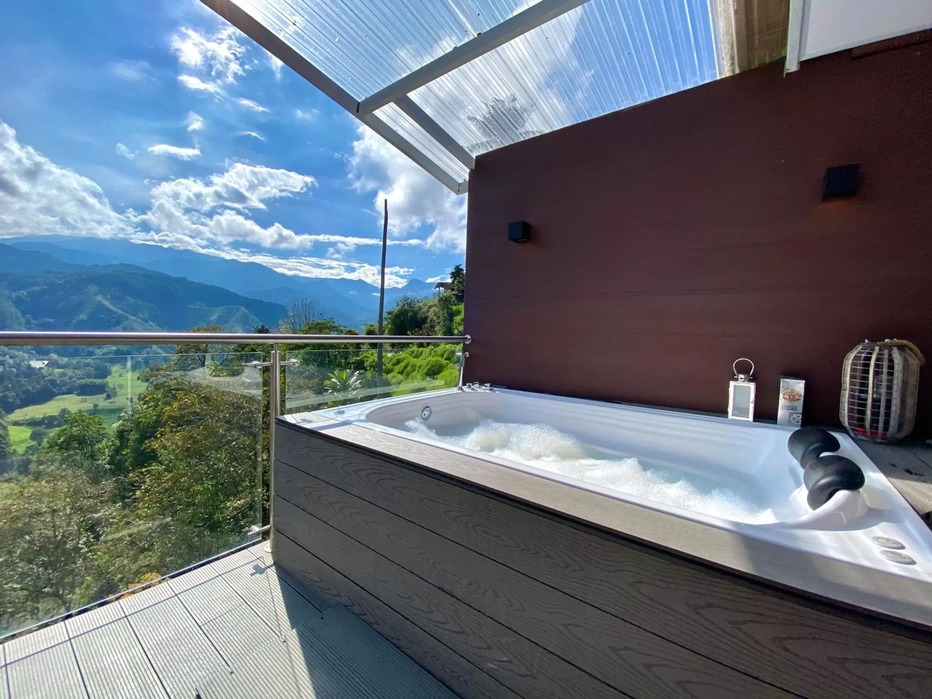 Mountain view, Bathroom in Hotel El Mirador del Cocora