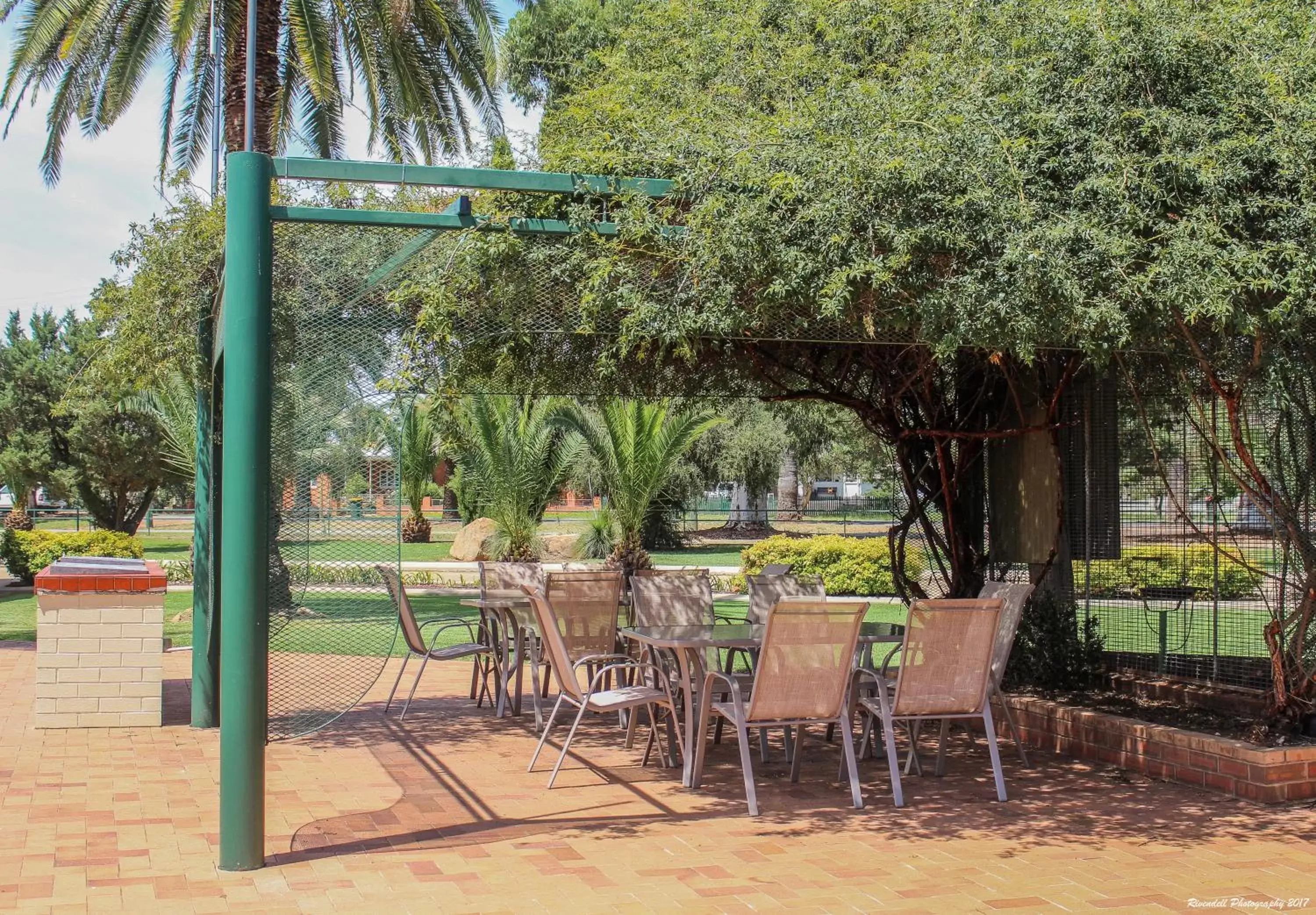 Patio in Motel Riverina