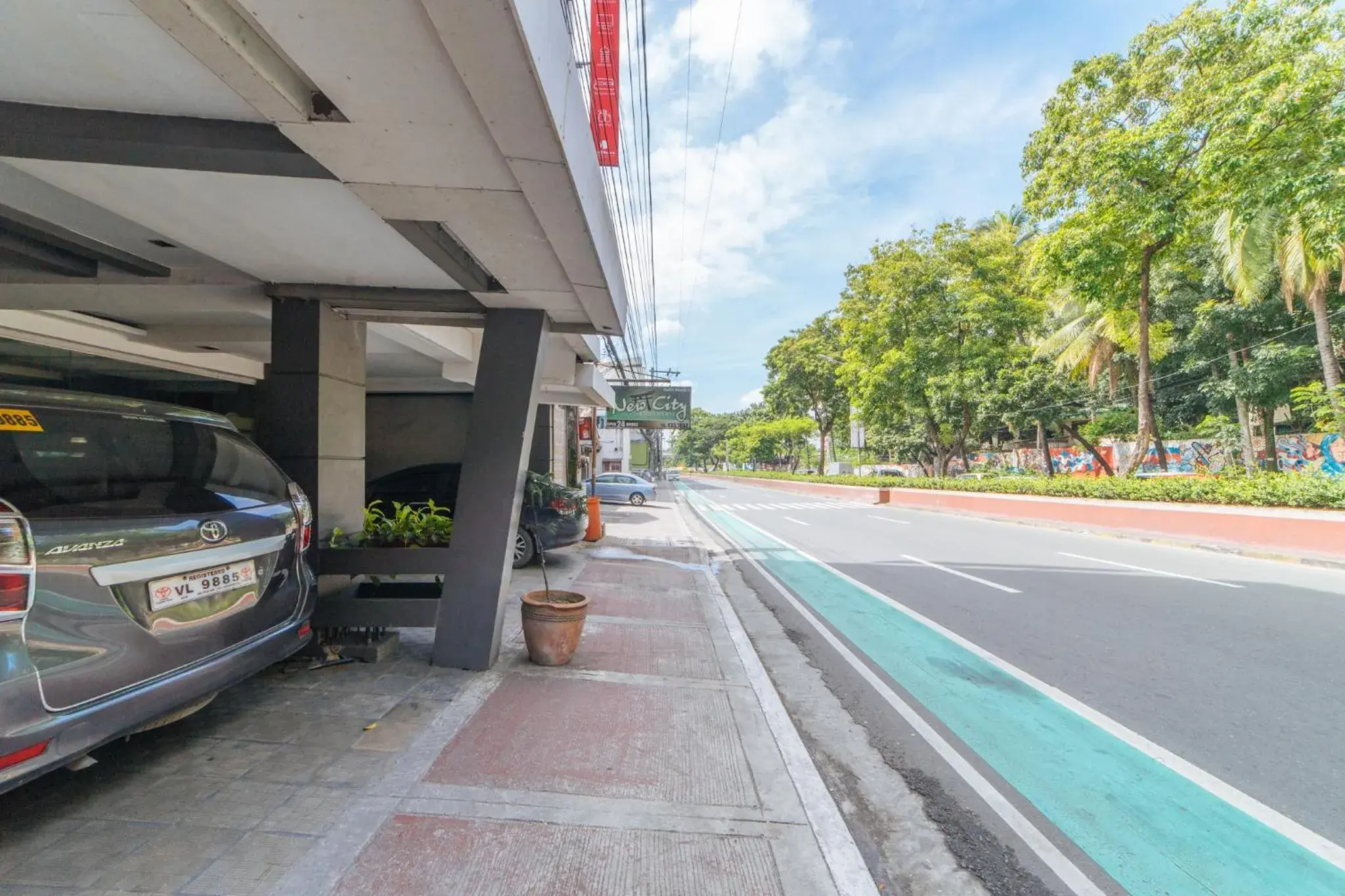 Facade/entrance in RedDoorz Plus at One Liberty Hotel Kalayaan Avenue