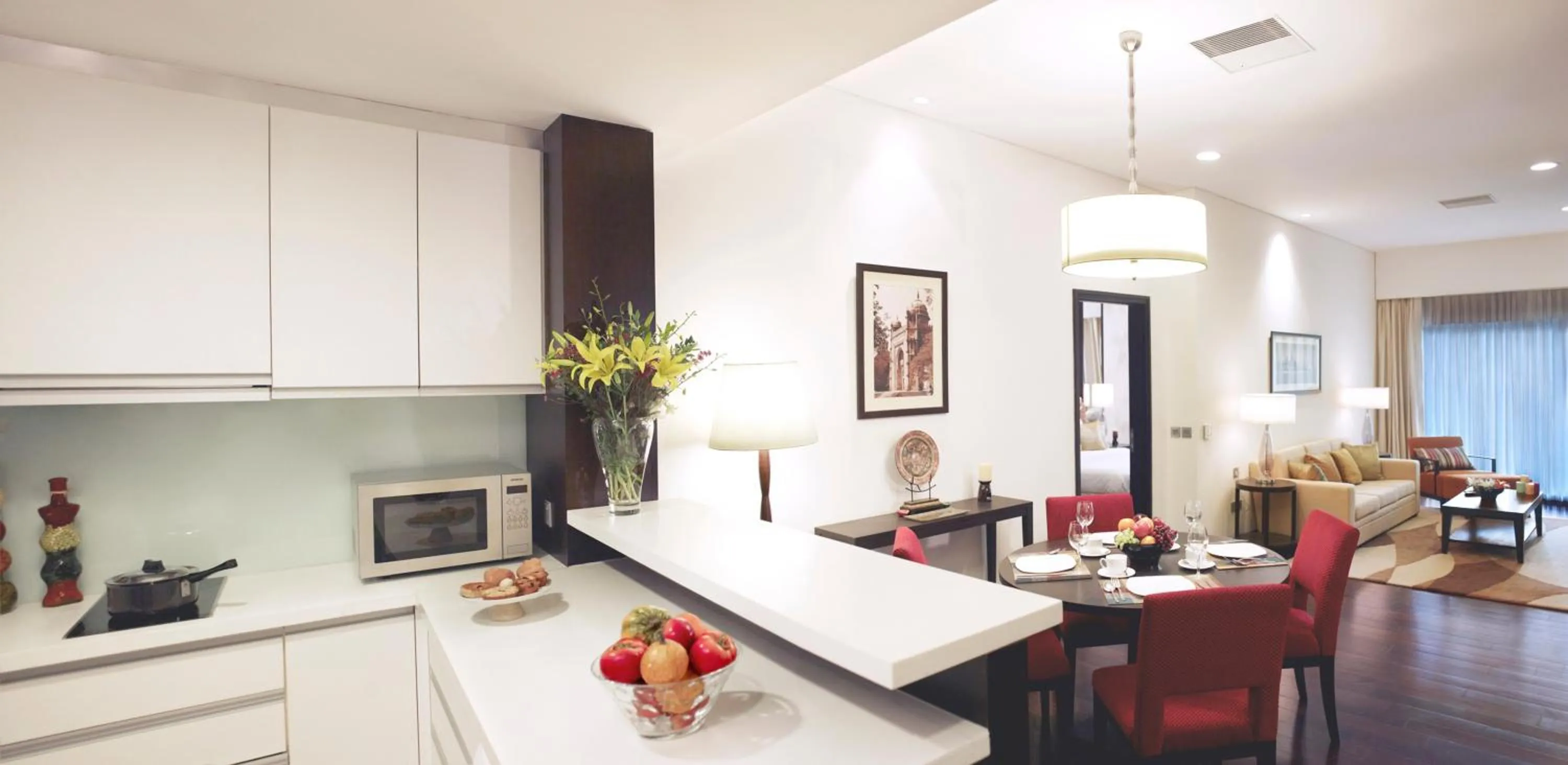 Kitchen or kitchenette in Somerset Greenways Chennai