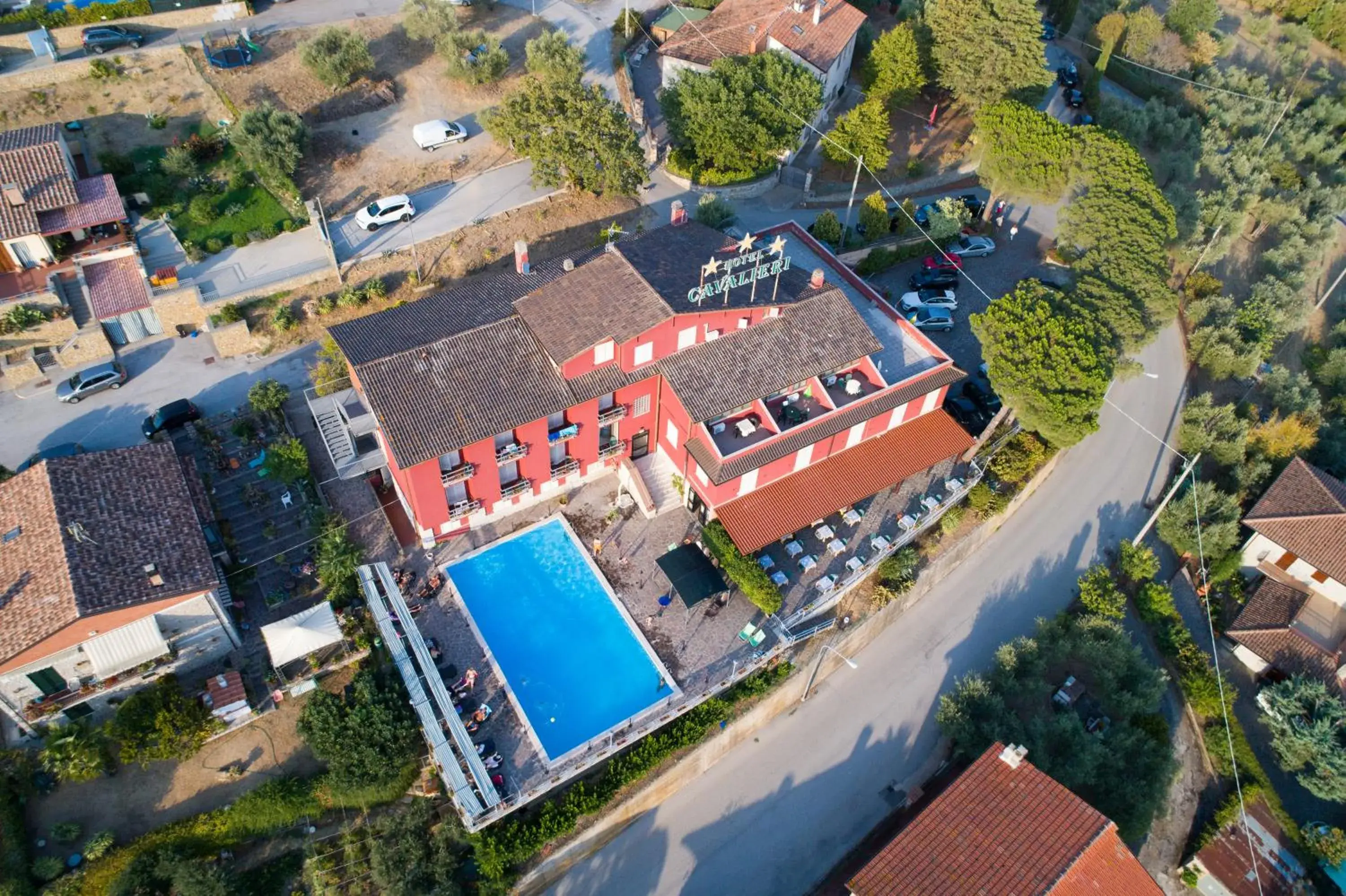 Swimming pool, Bird's-eye View in Hotel Cavalieri