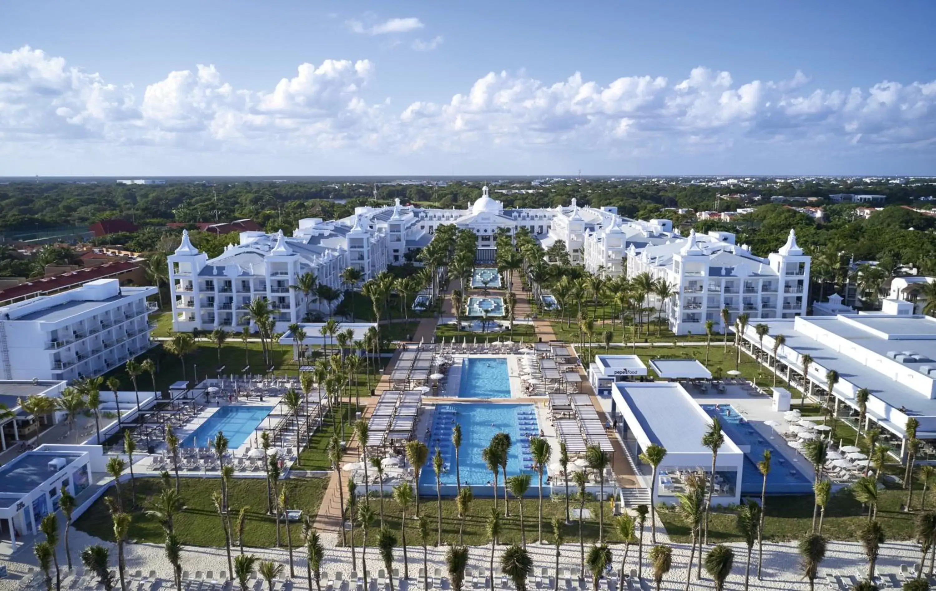 Bird's eye view, Bird's-eye View in Riu Palace Riviera Maya - All Inclusive