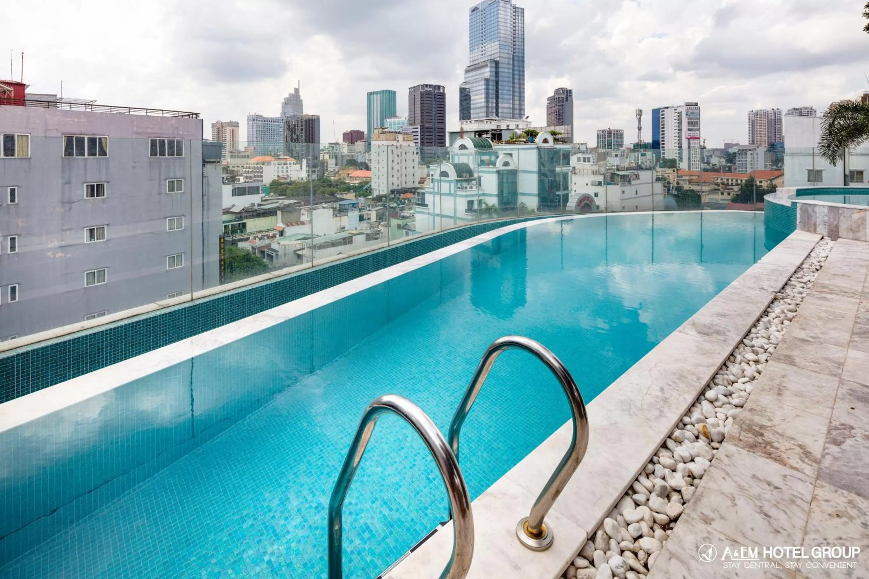 City view, Swimming Pool in A&EM Saigon Hotel