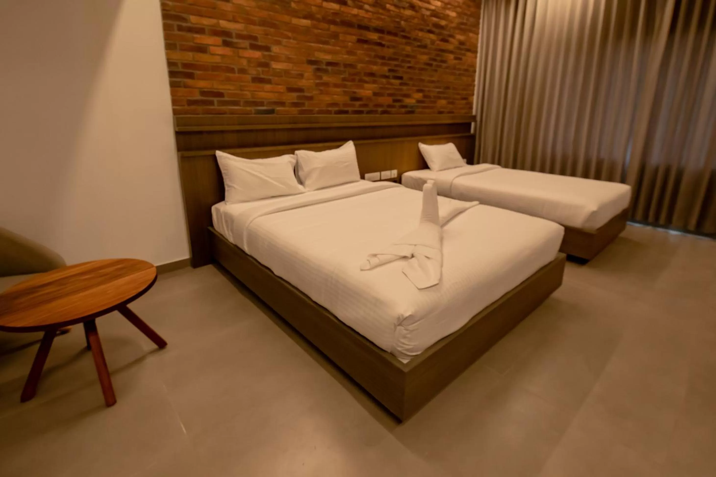 Photo of the whole room, Bed in RATHNA RESIDENCY - Near US CONSULATE