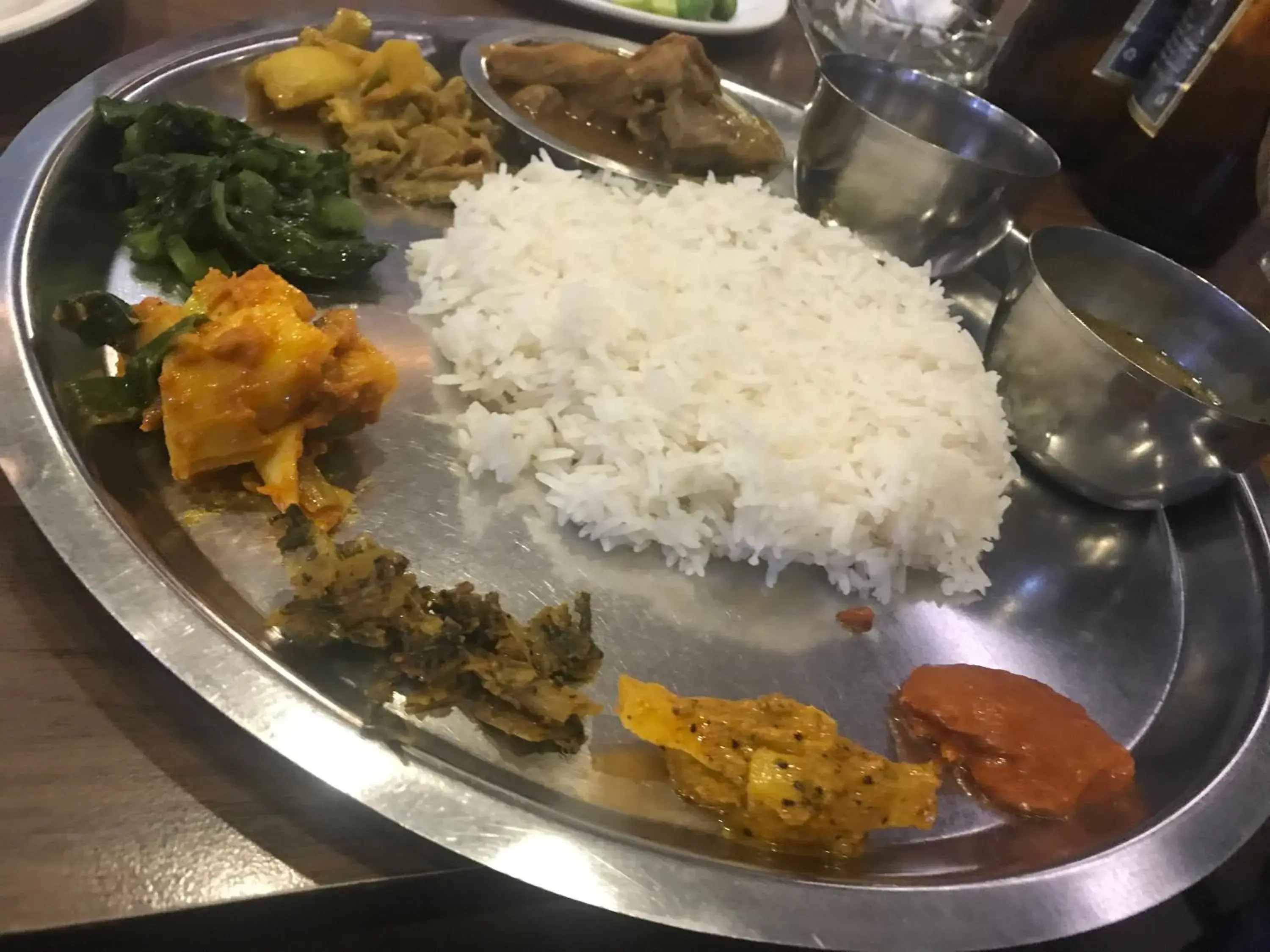 Dinner, Food in Kathmandu Madhuban Guest House