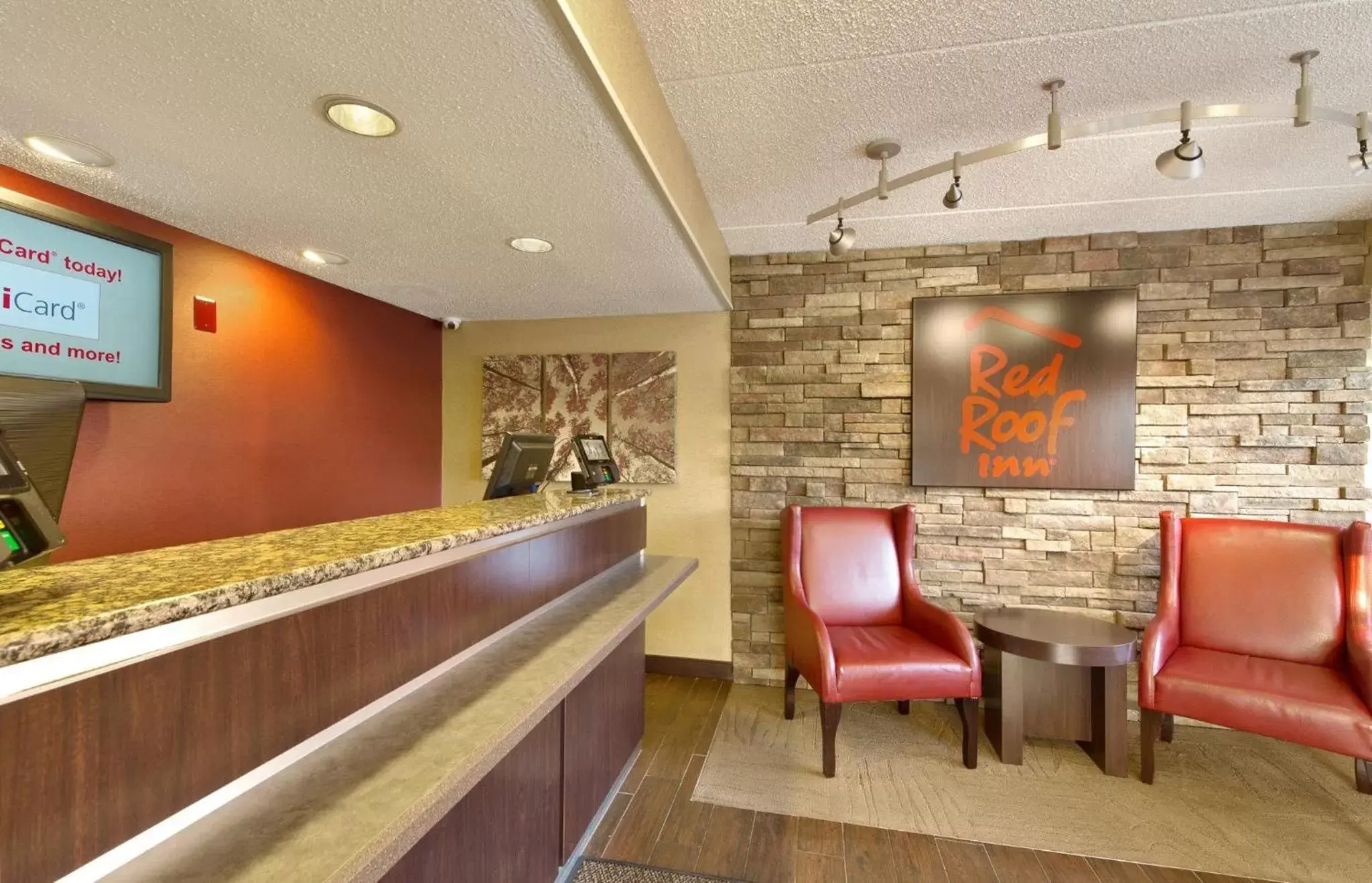 Lobby or reception, Lobby/Reception in Red Roof Inn Detroit - Roseville St Clair Shores