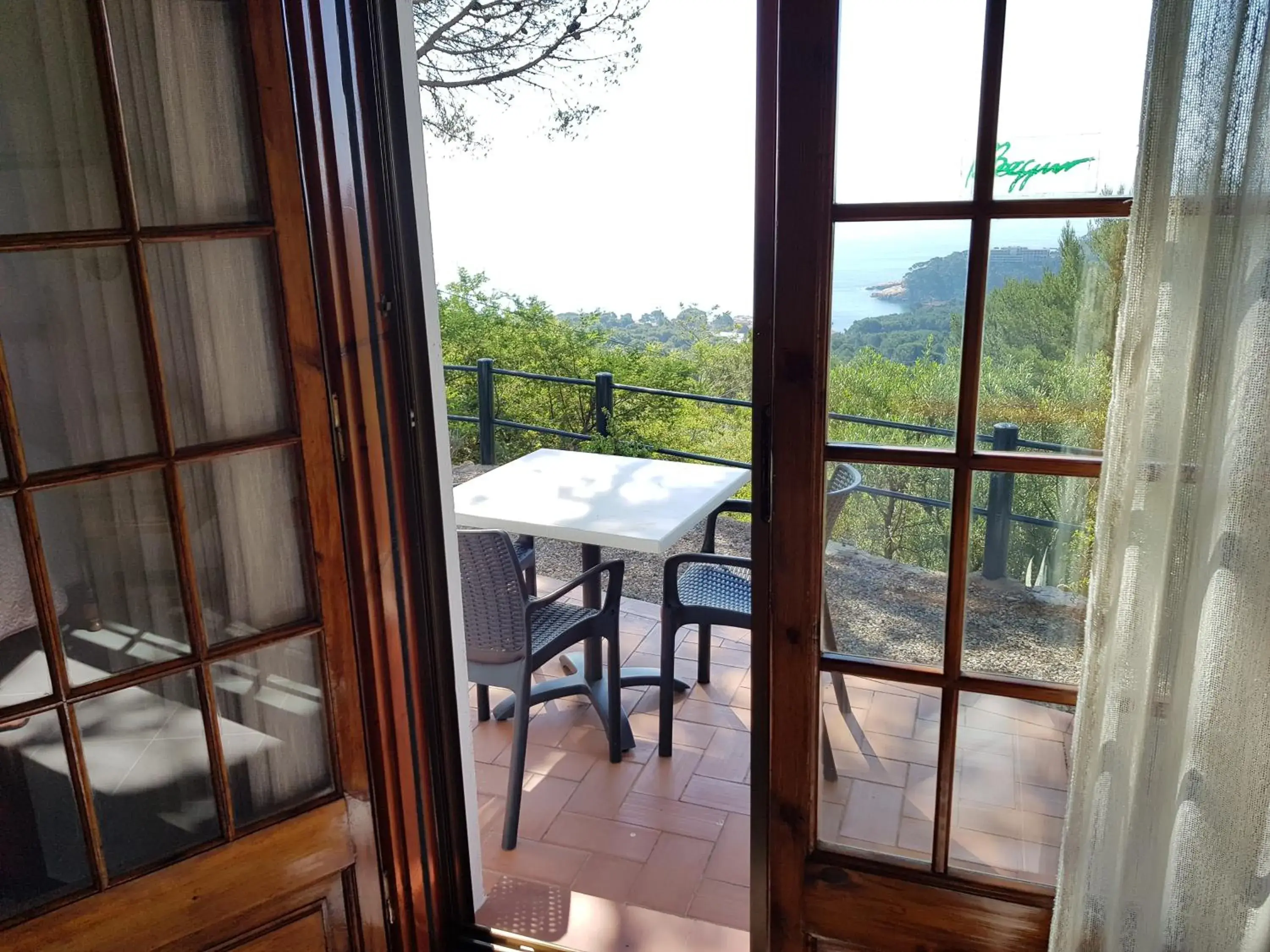 Balcony/Terrace in Hostal Sa Barraca - Adults Only