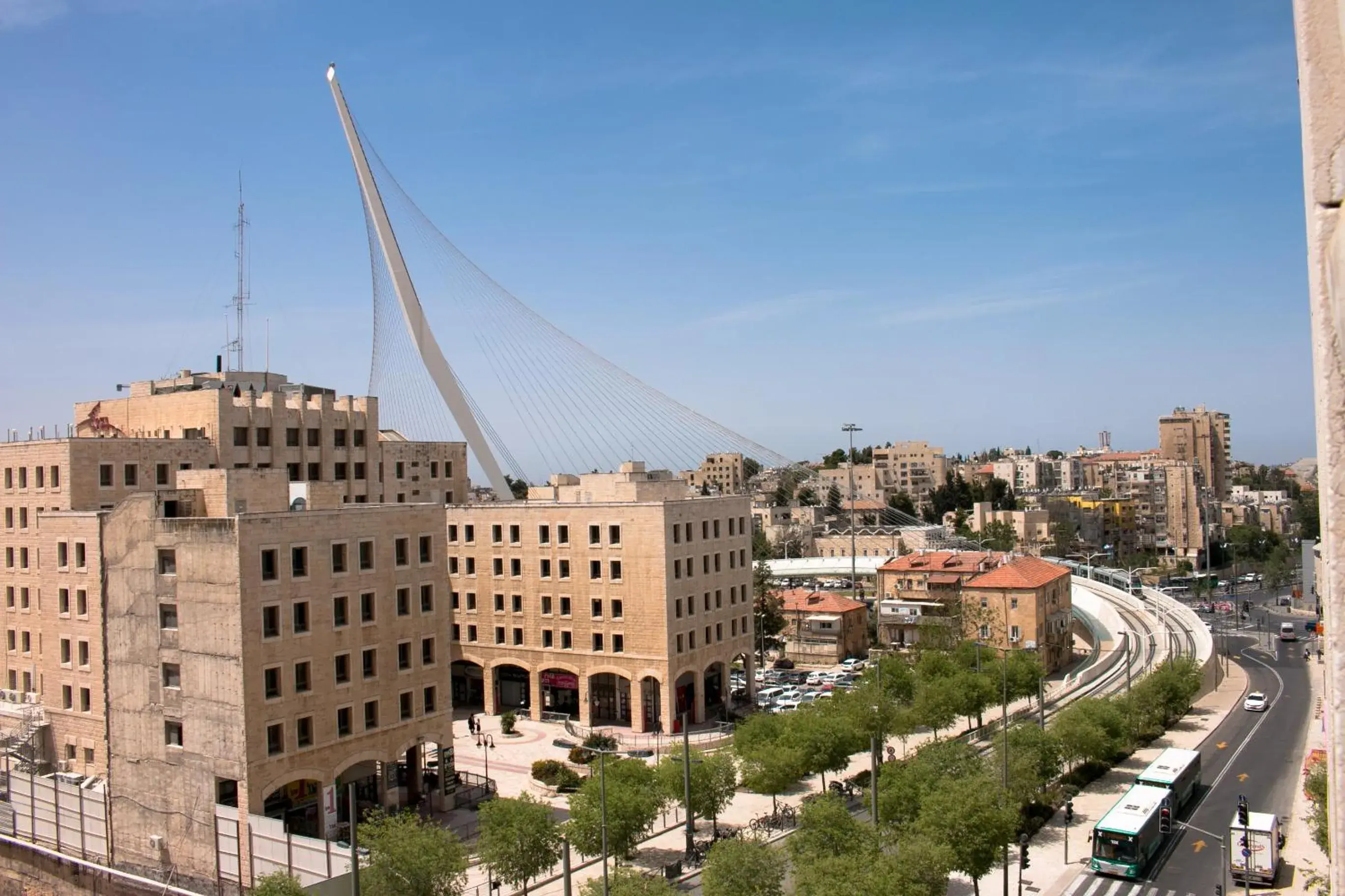 Street view in Jerusalem Gold Hotel