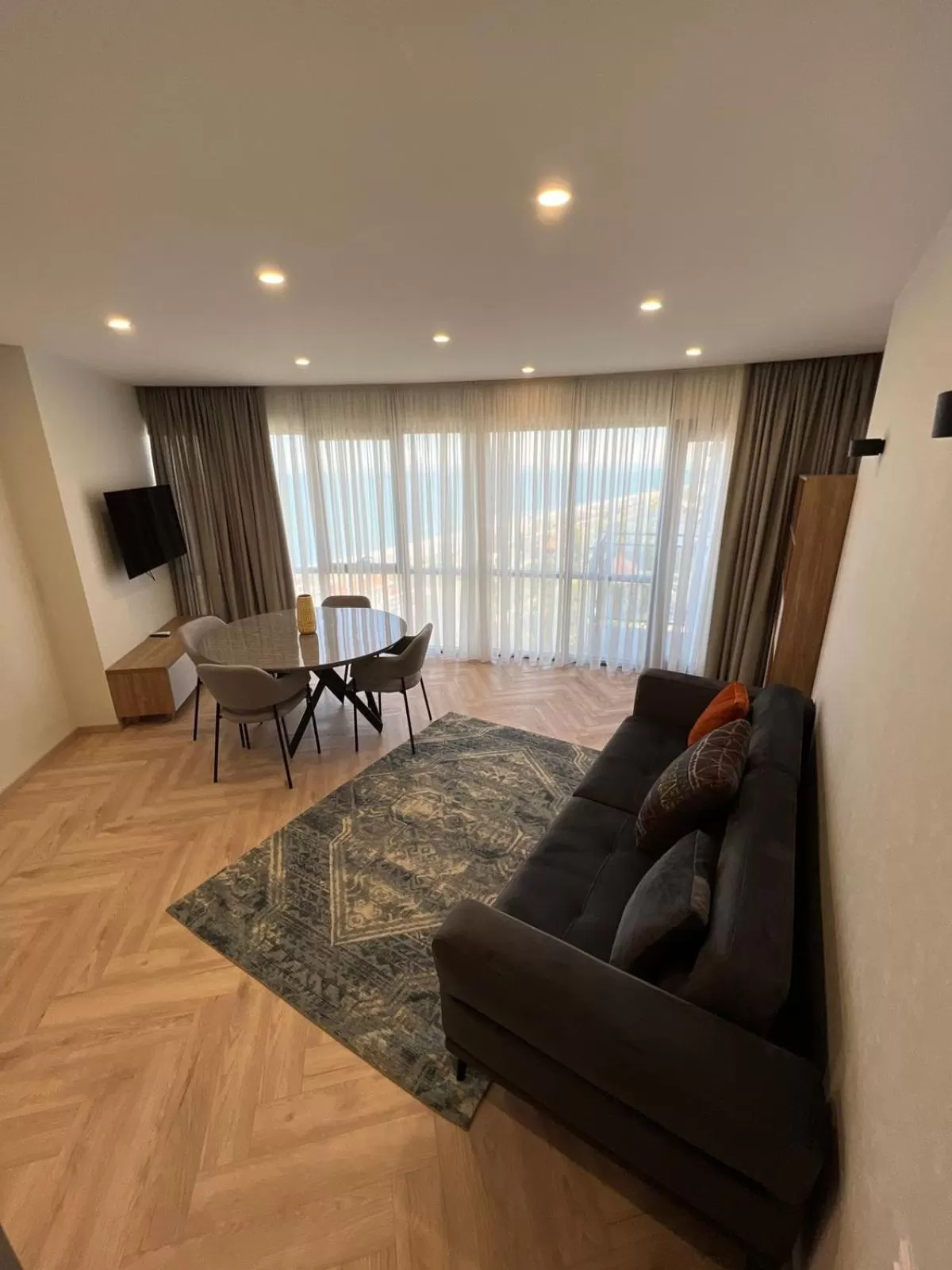 TV and multimedia, Seating Area in Holiday Lux Sea Towers Batumi
