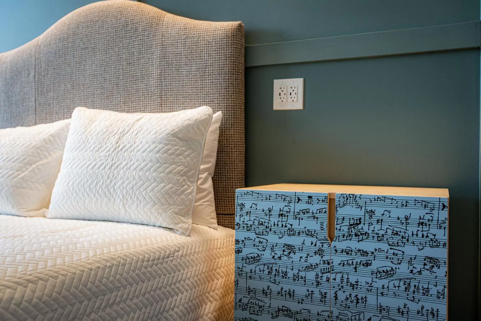 Bed in The Schoolhouse Hotel