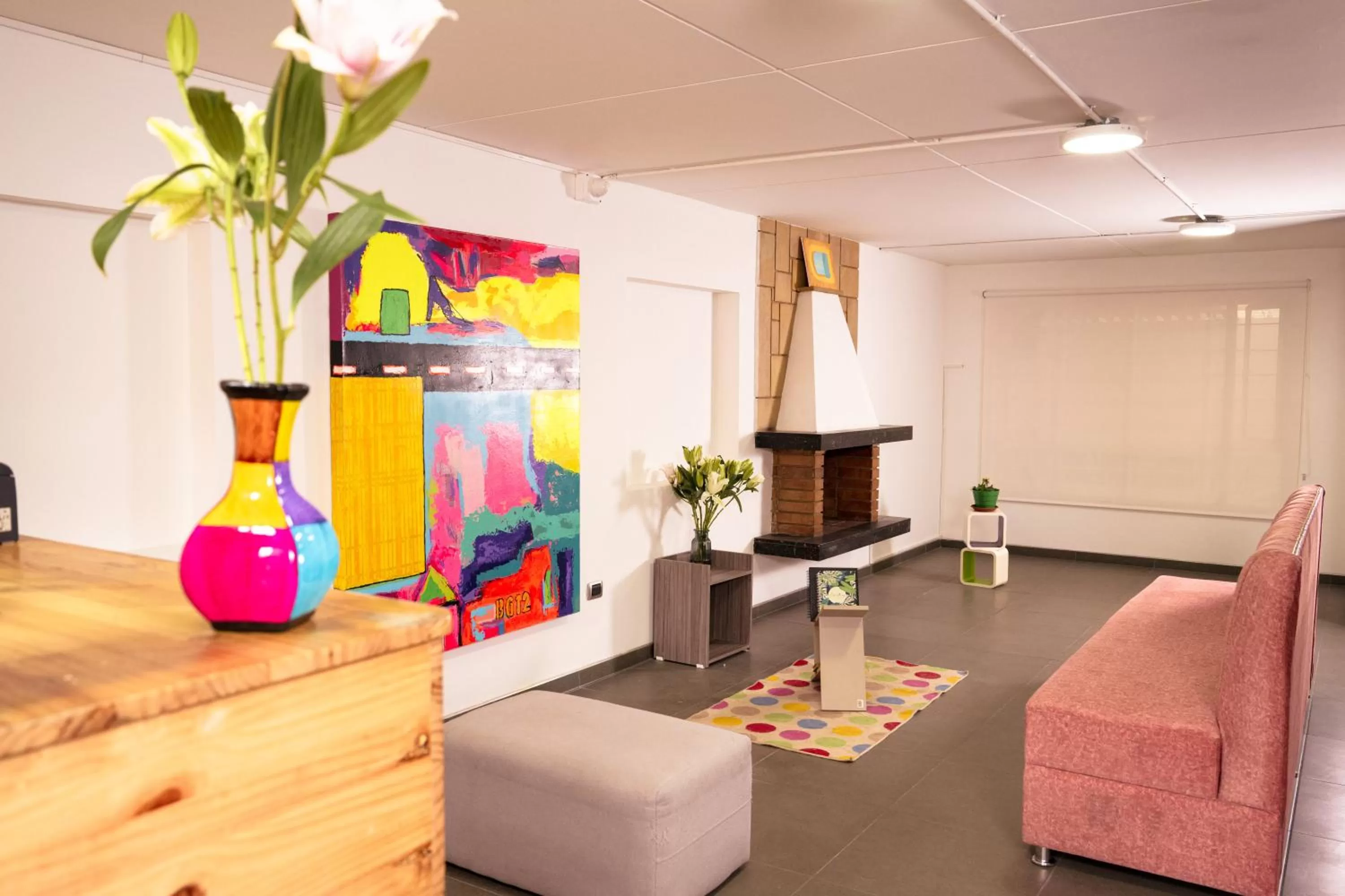 Seating area in Hotel Montefiore