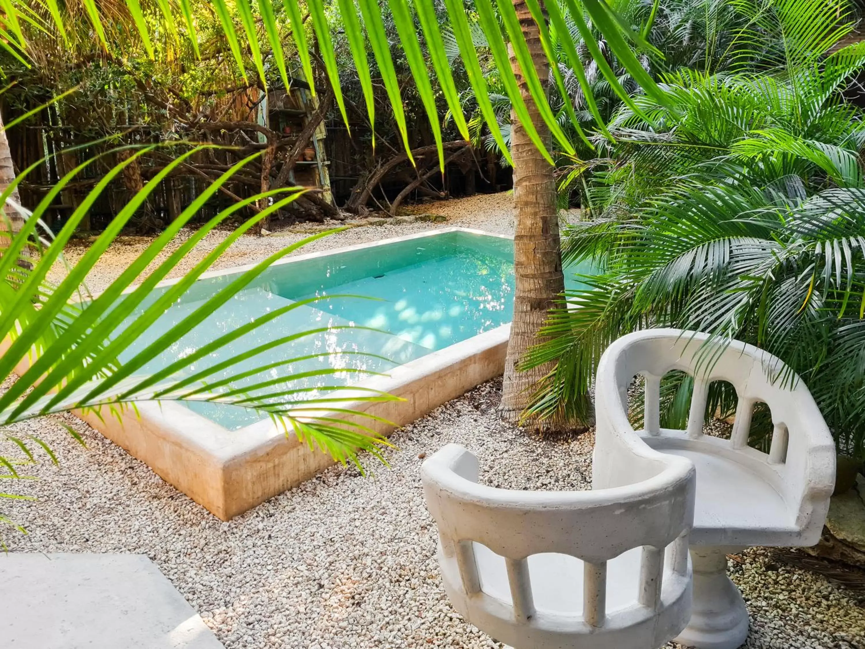 Inner courtyard view, Swimming Pool in La Casa de Mia Tulum