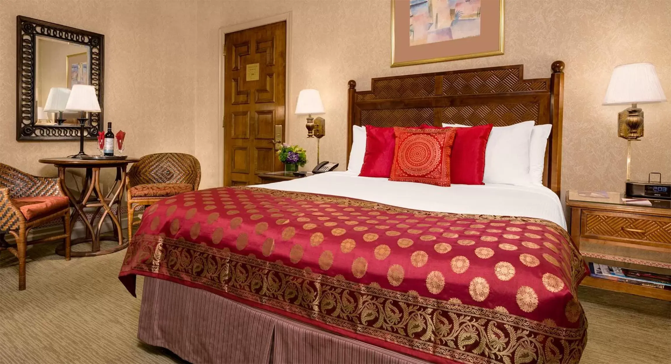 Bed in Casablanca Hotel by Library Hotel Collection