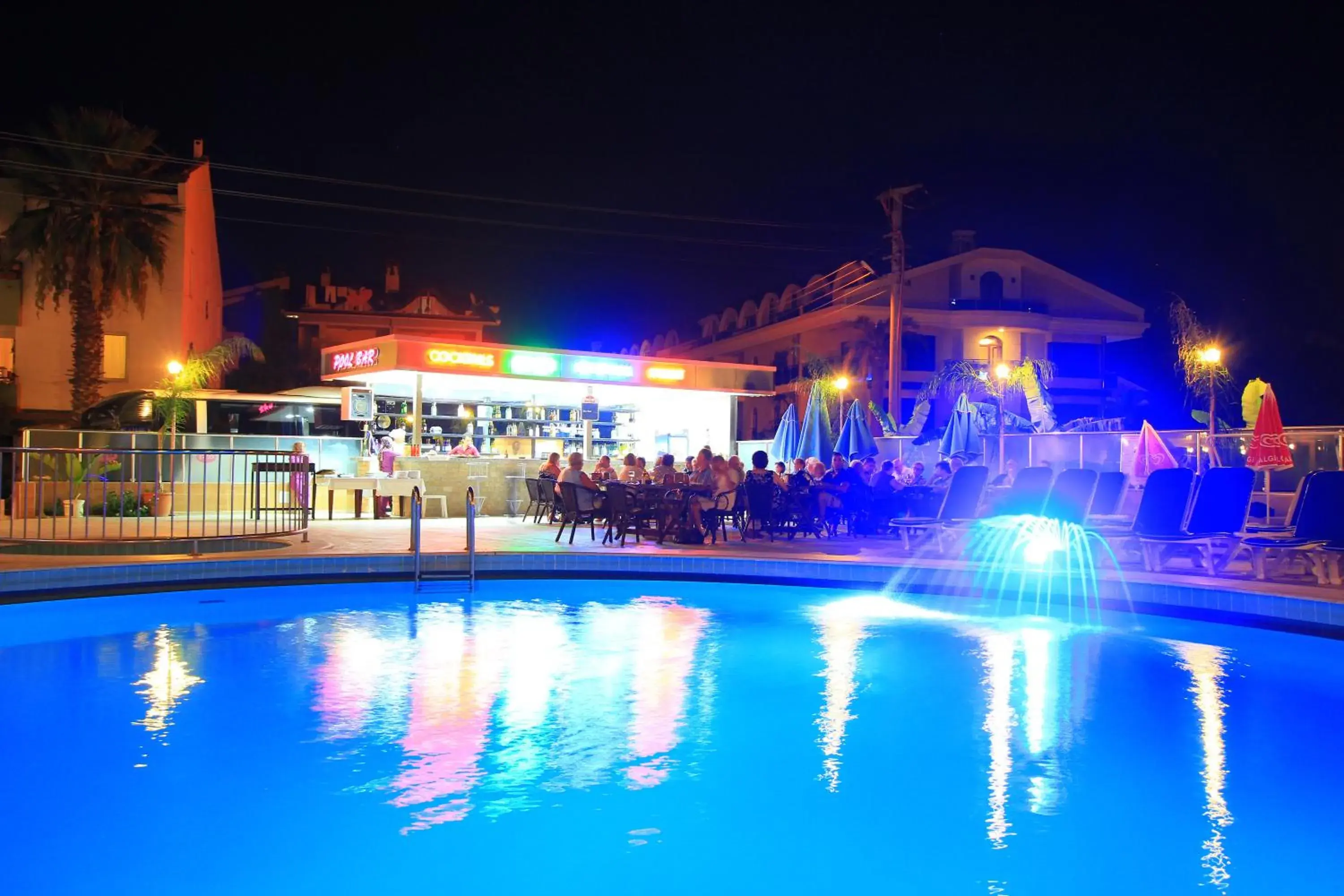 Night, Swimming Pool in Rosy Hotel Marmaris