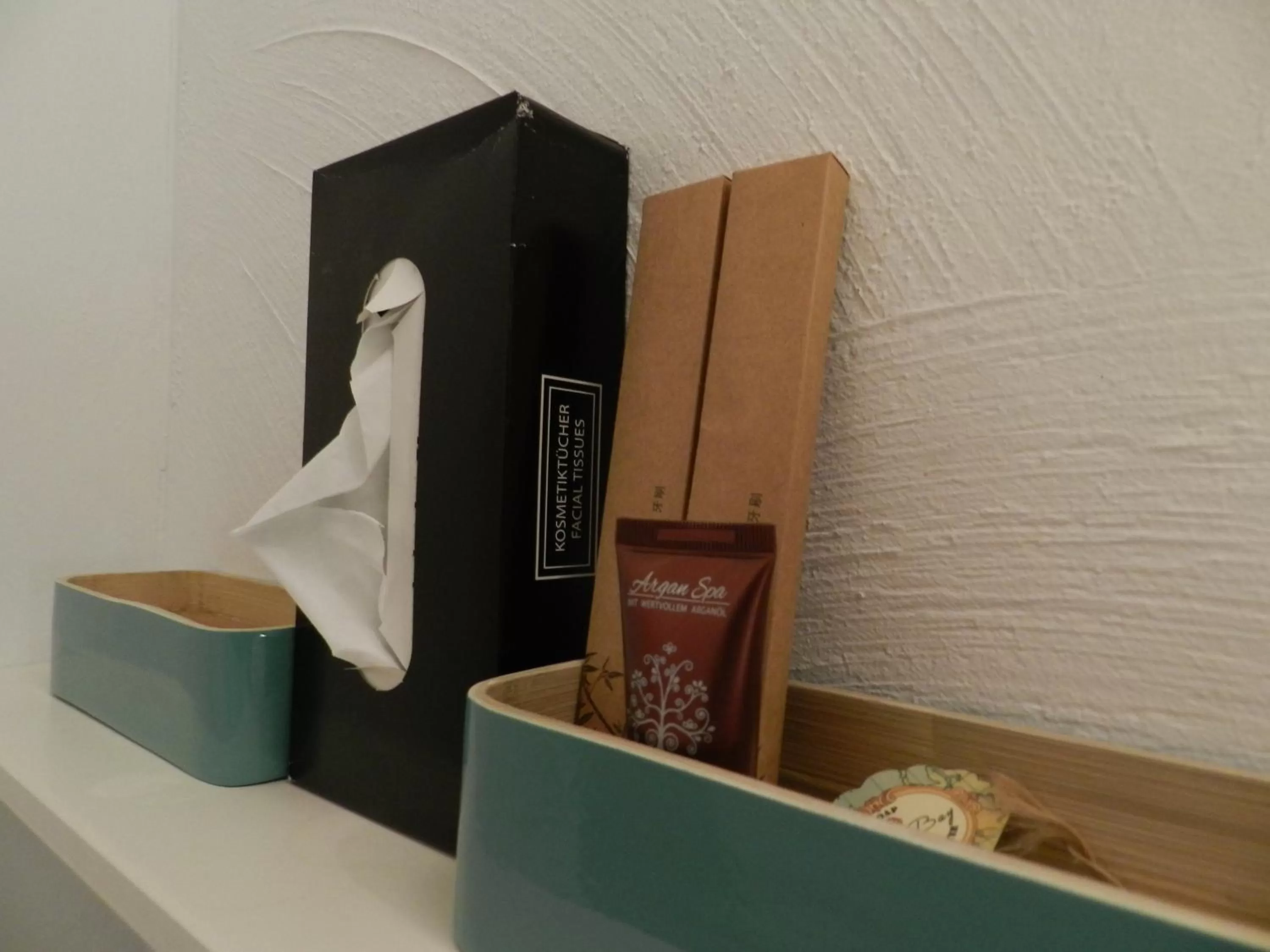 Decorative detail in Blue Wall BnB