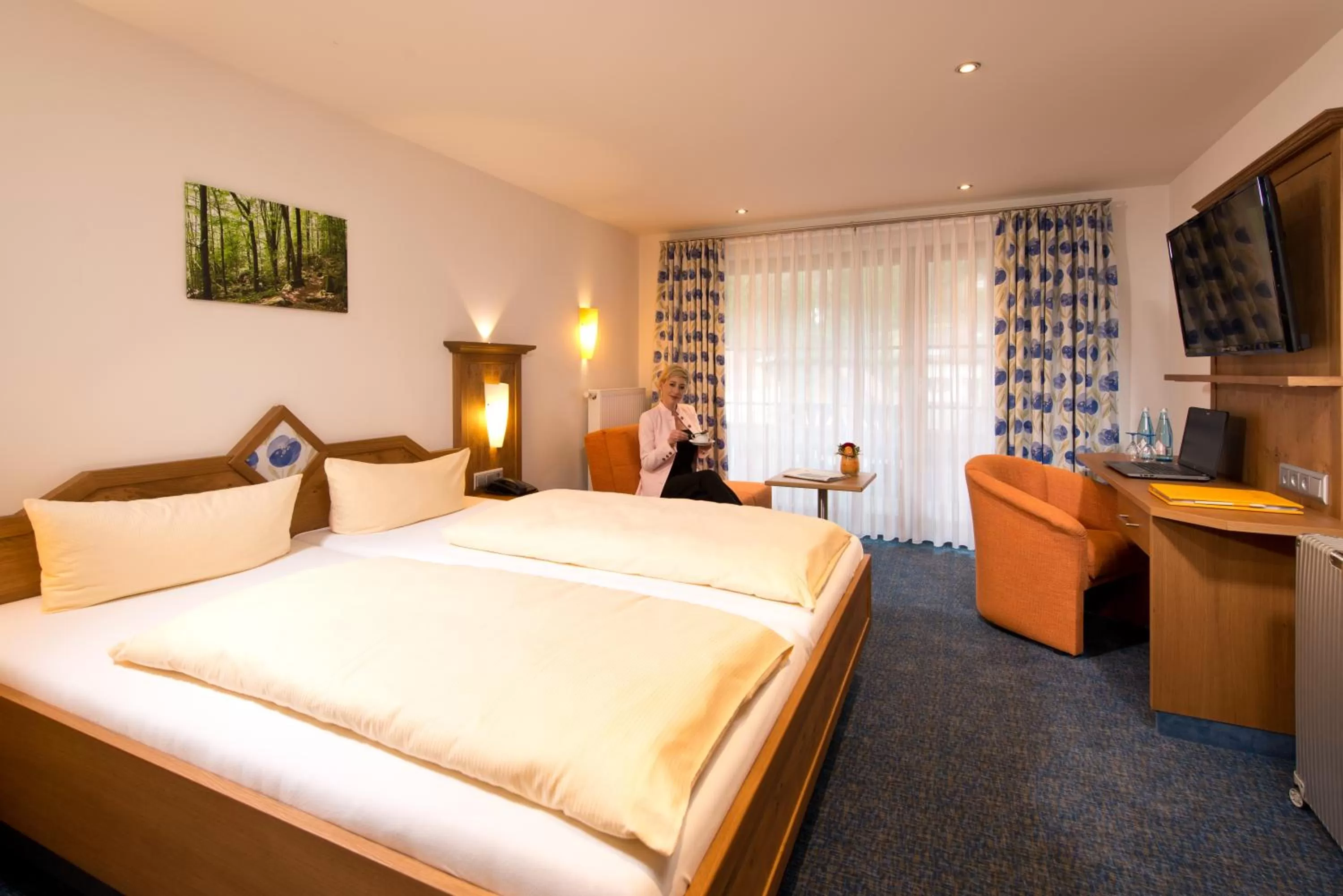 Photo of the whole room, Bed in Silberkönig Schwarzwald Hotel & Restaurant Ringhotel