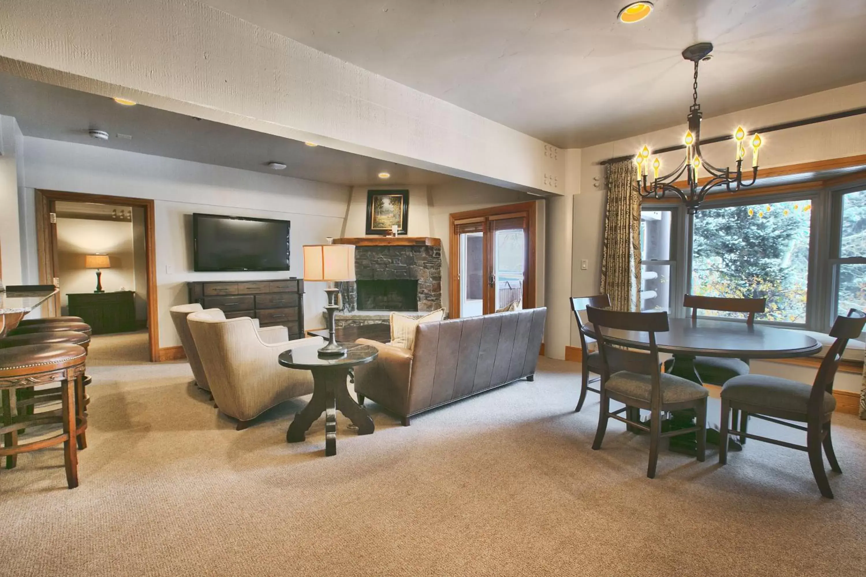 Living room, Seating Area in Stein Eriksen Lodge Deer Valley