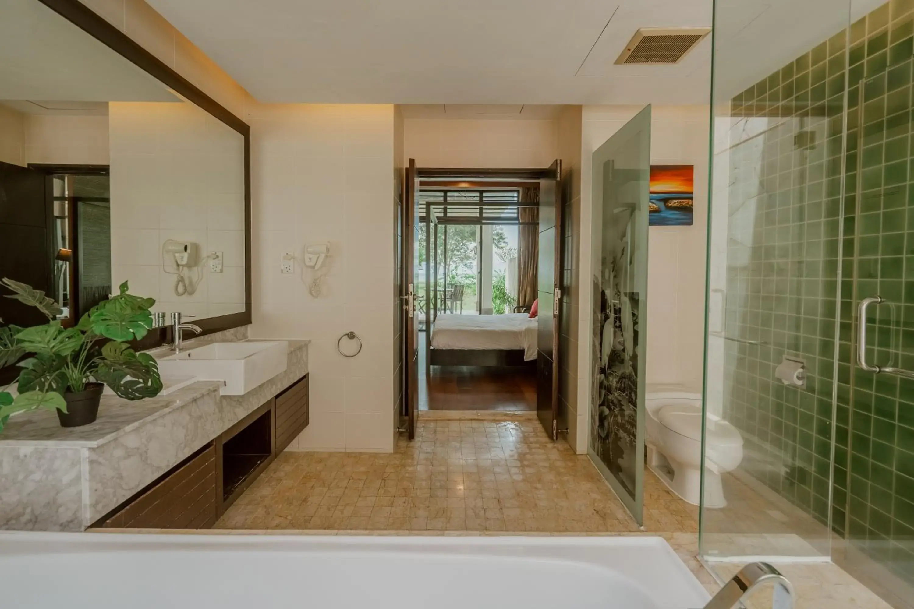 Shower in Borneo Beach Villas