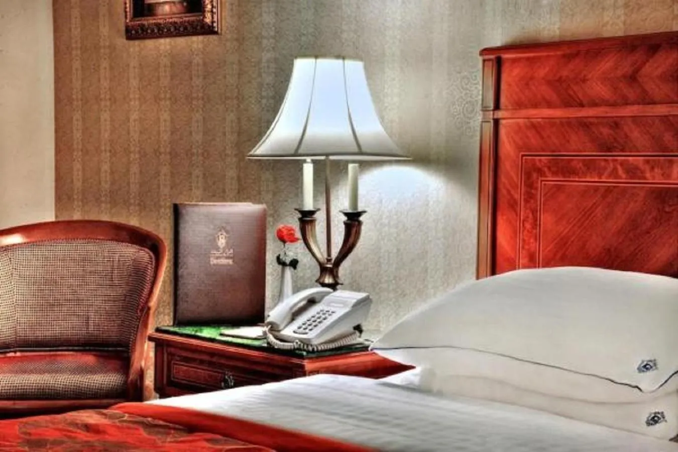 Decorative detail, Bed in Casablanca Hotel Jeddah