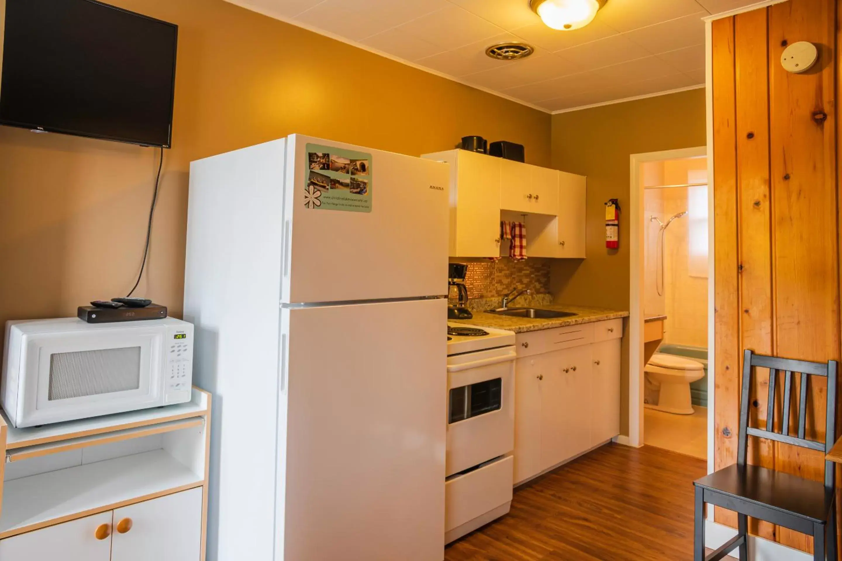 Kitchen or kitchenette, Kitchen/Kitchenette in Lakeview Motel