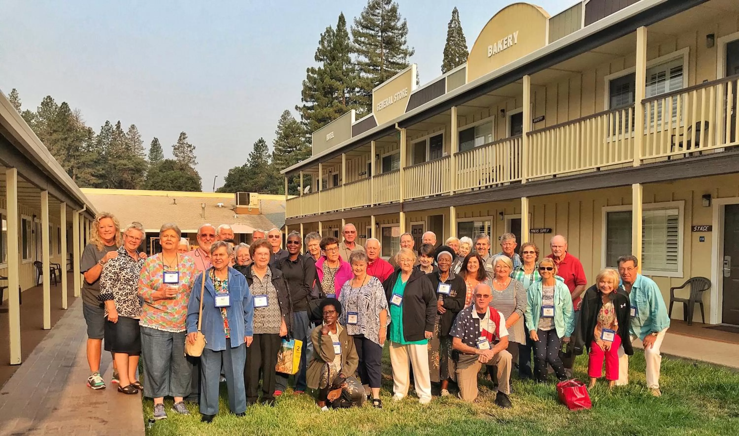 group of guests in The Old West Inn