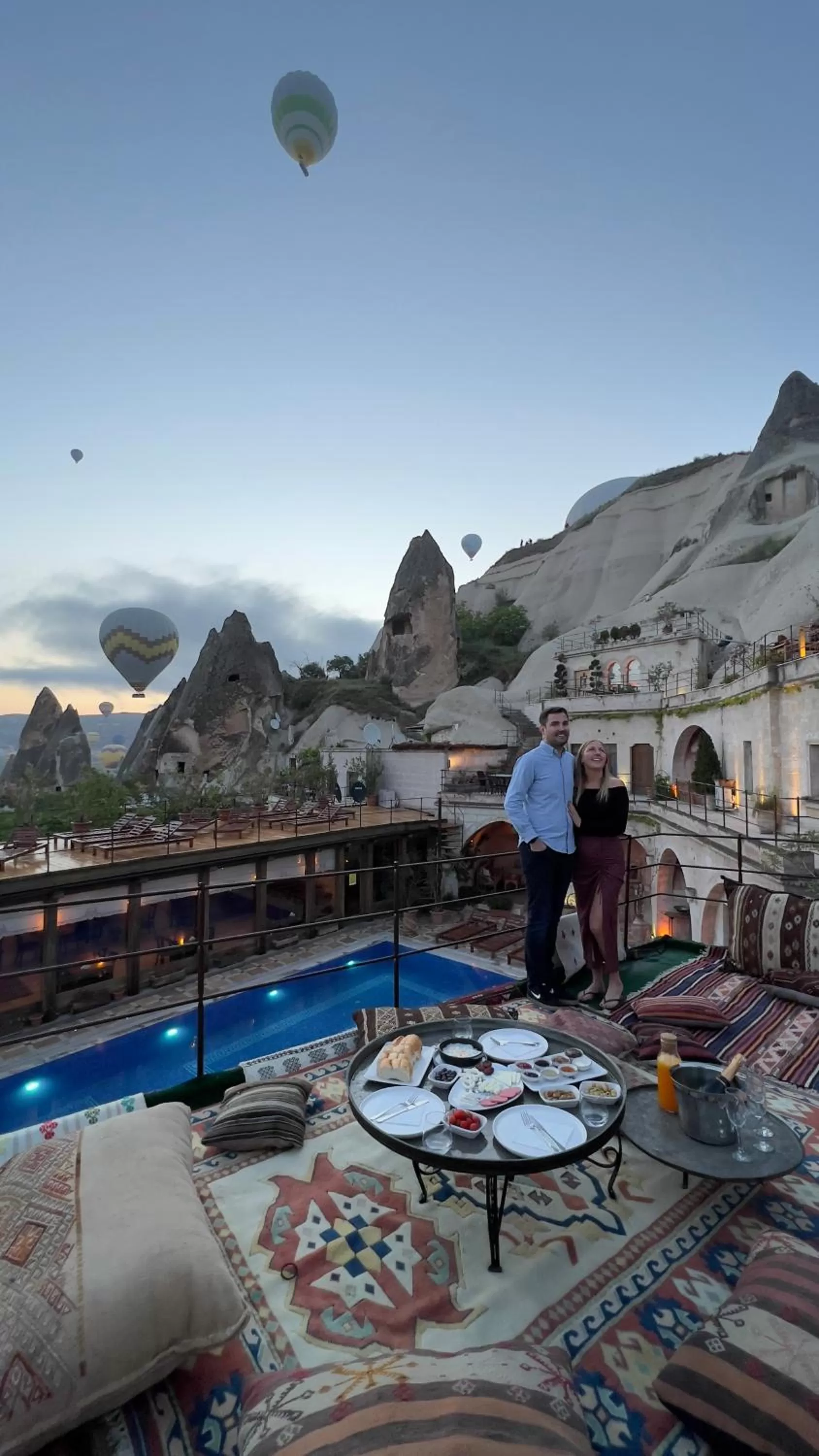 Breakfast in Local Cave House