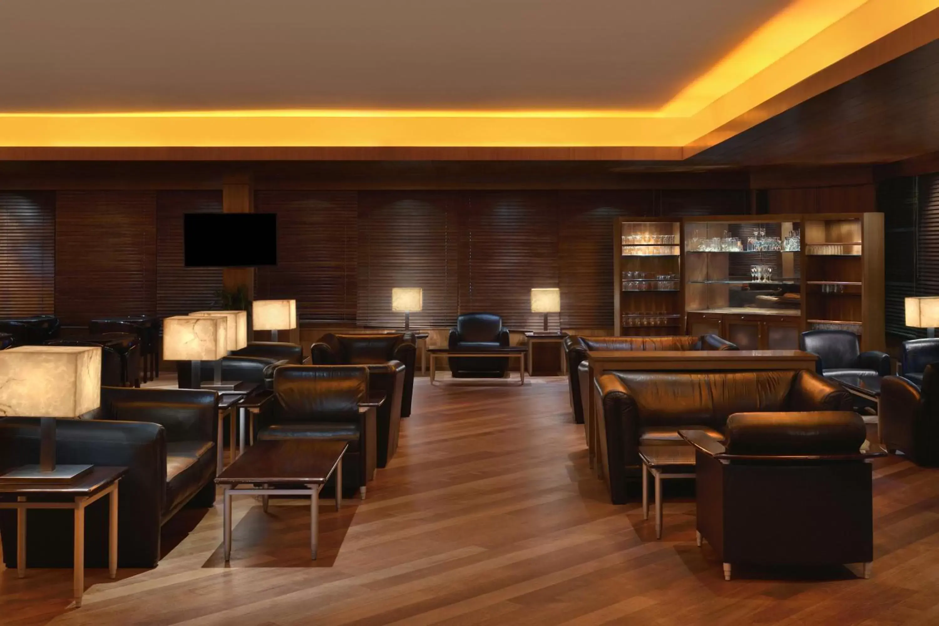 Lounge or bar, Restaurant/Places to Eat in Le Meridien New Delhi