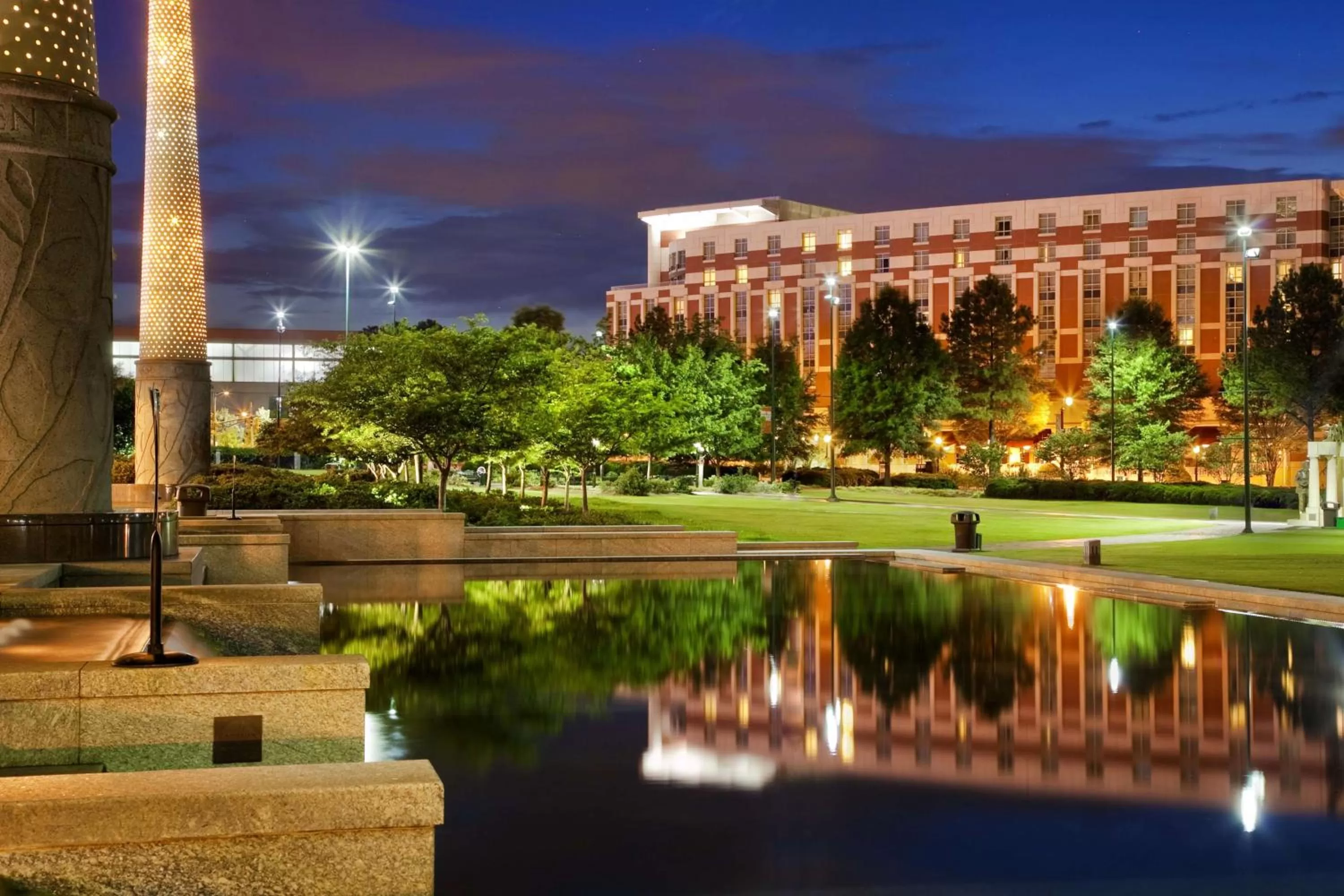 Property building in Embassy Suites by Hilton Atlanta at Centennial Olympic Park
