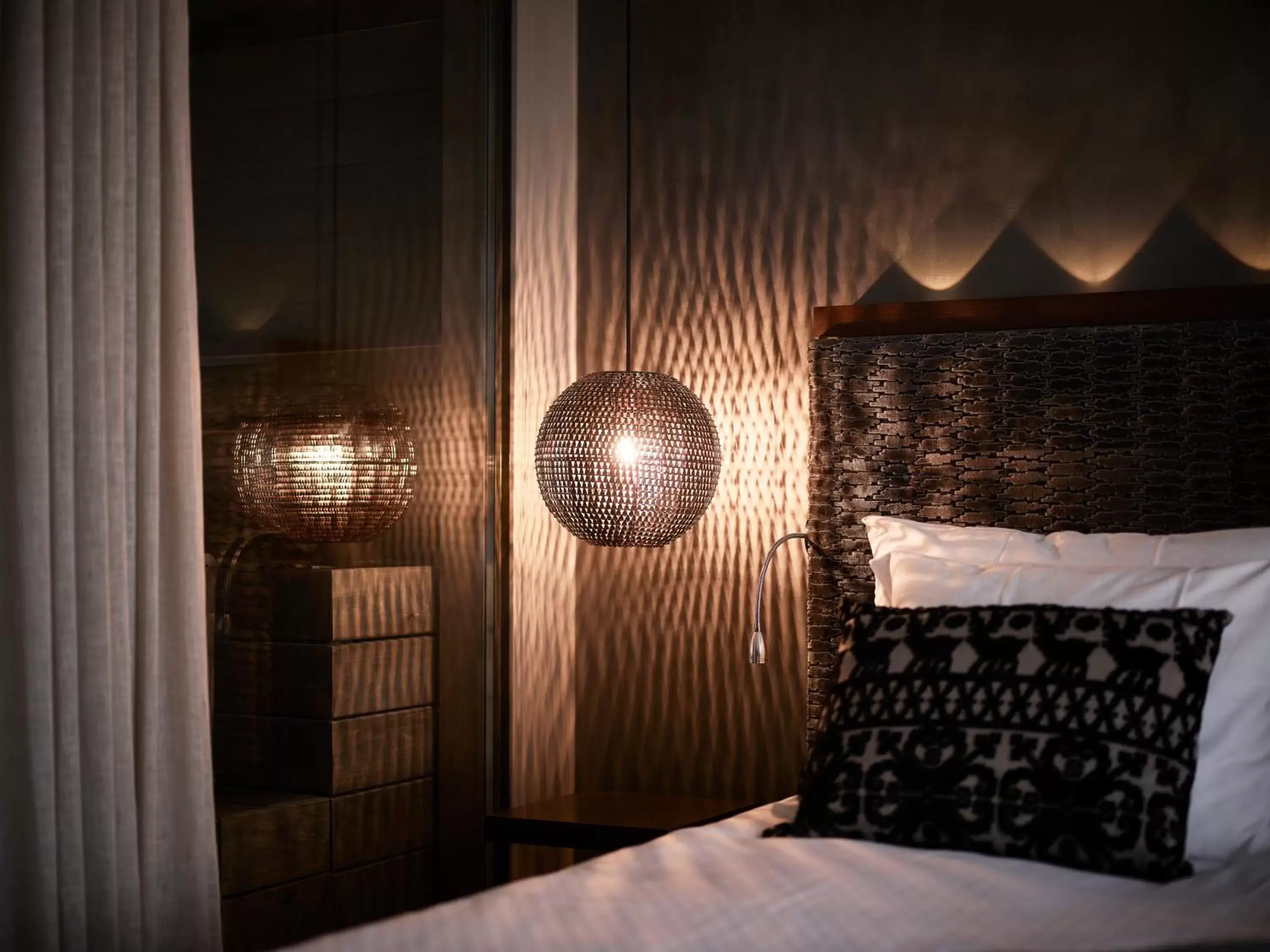 Decorative detail, Bed in Lapland Hotels Bulevardi