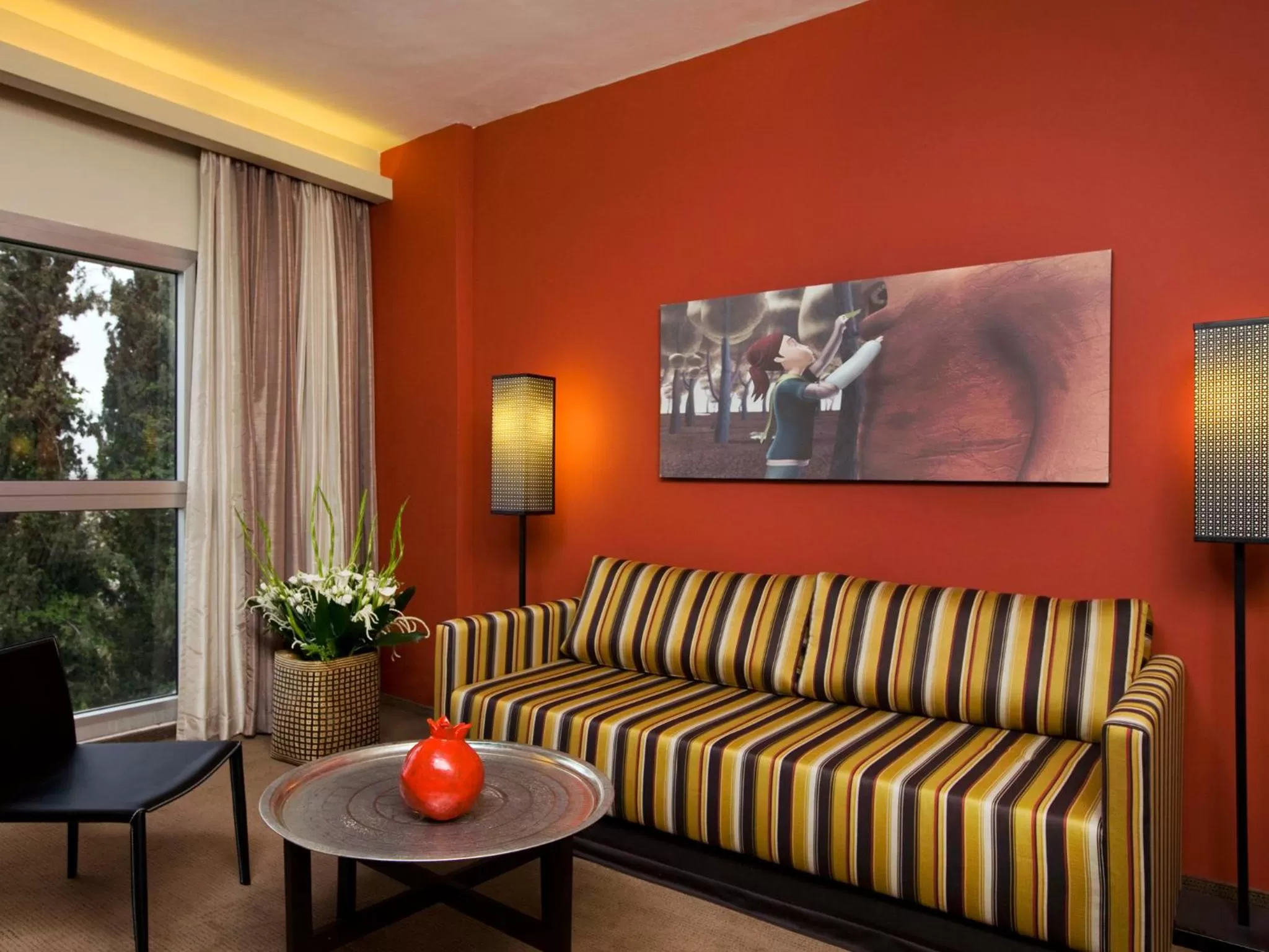 Seating area in Dan Boutique Hotel Jerusalem