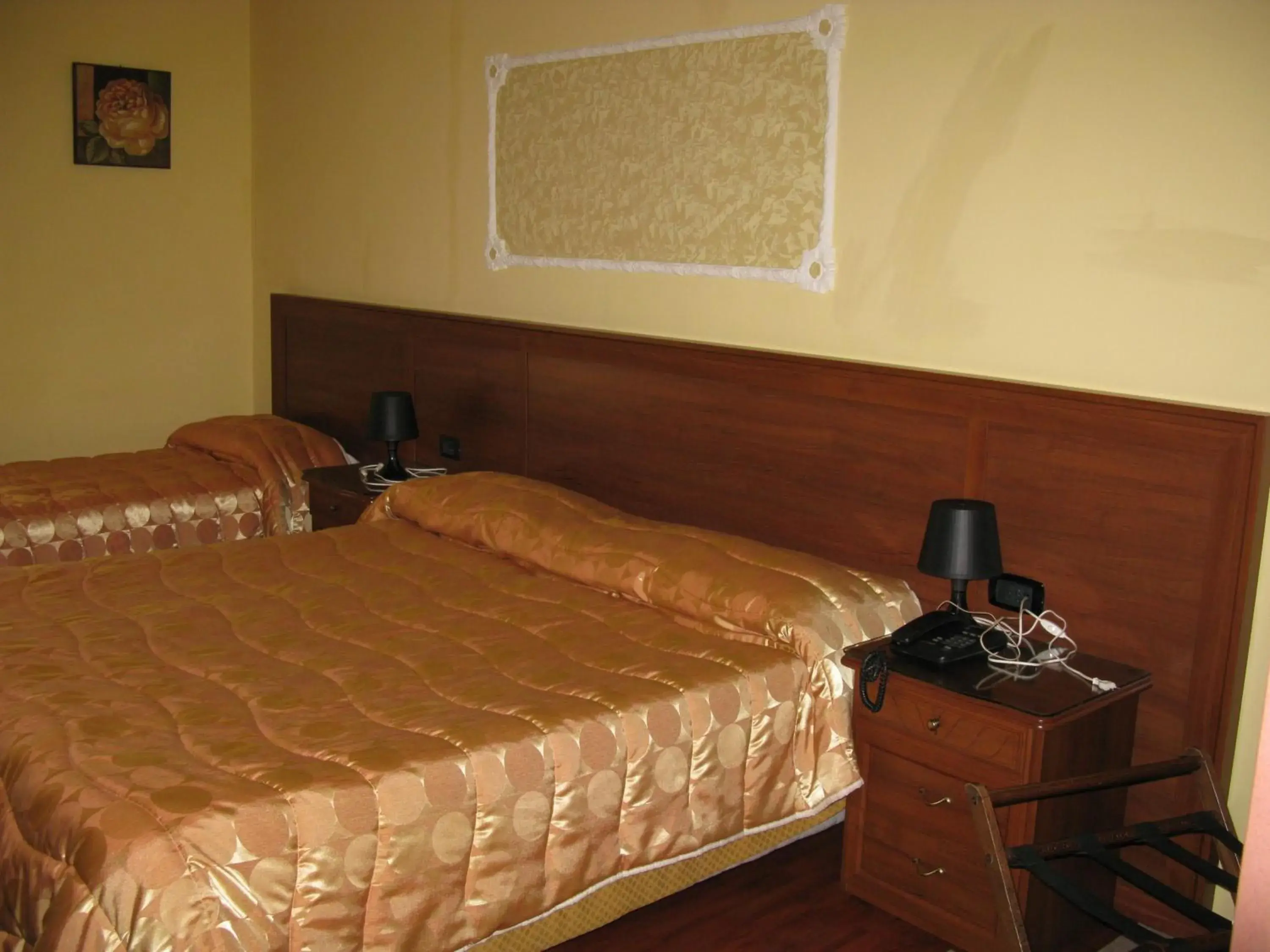 Bed in Hotel Iris
