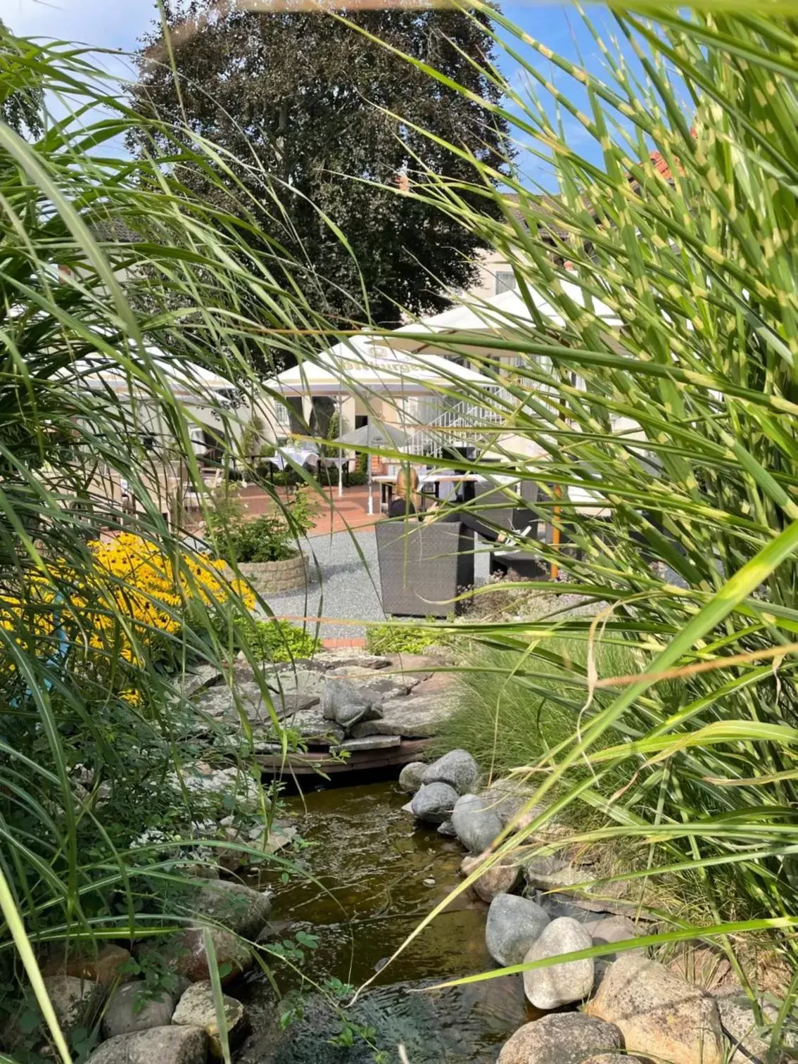 Garden in Parkhotel Bilm im Glück am Stadtrand Hannovers