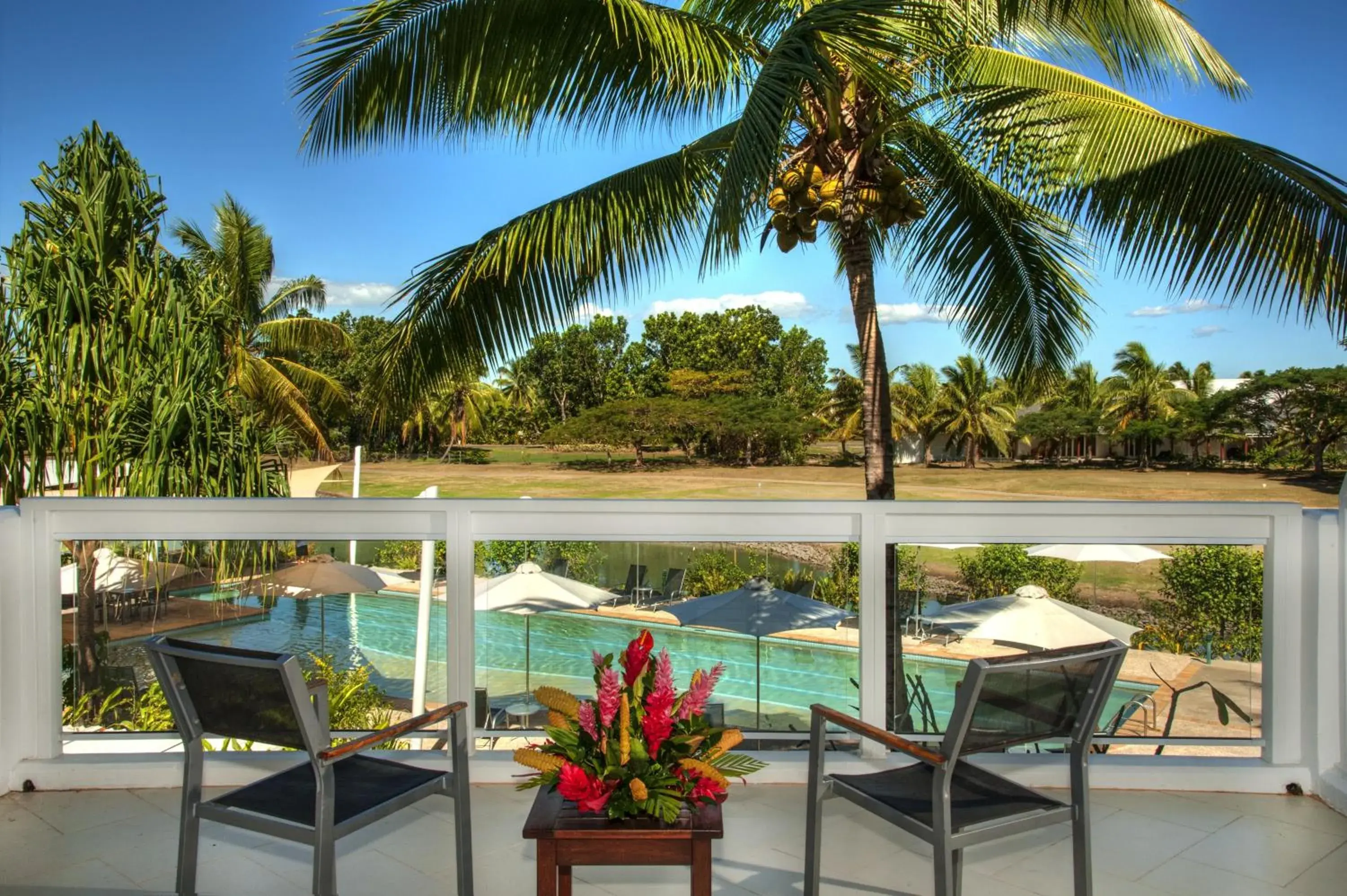 Swimming pool, Pool View in The Terraces Apartments Denarau